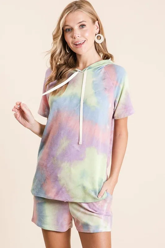 Aesthetic Tie Dye Hoodie – BiBi Drawstring Edition