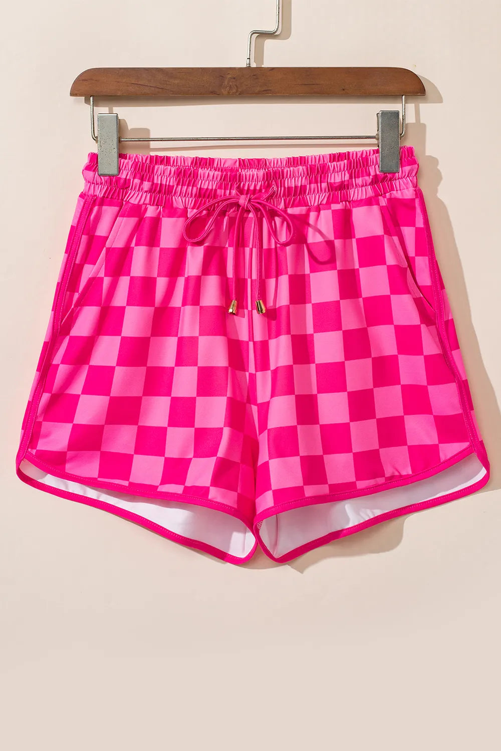 Preppy Drawstring Checkered Shorts With Pockets for Women & Girls - Trendy Aesthetic Summer Style