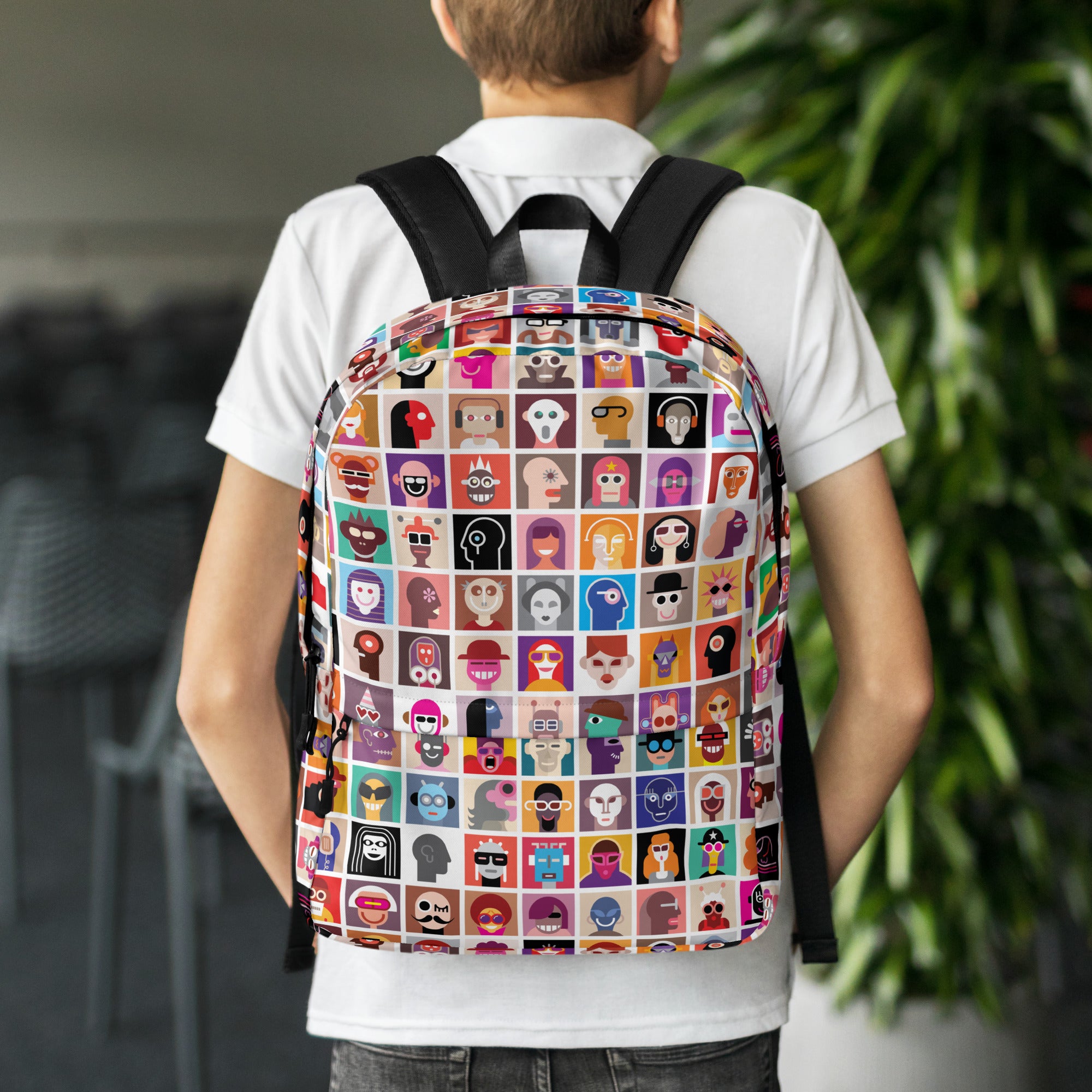 Aesthetic Abstract Diversity Art Collage Backpack