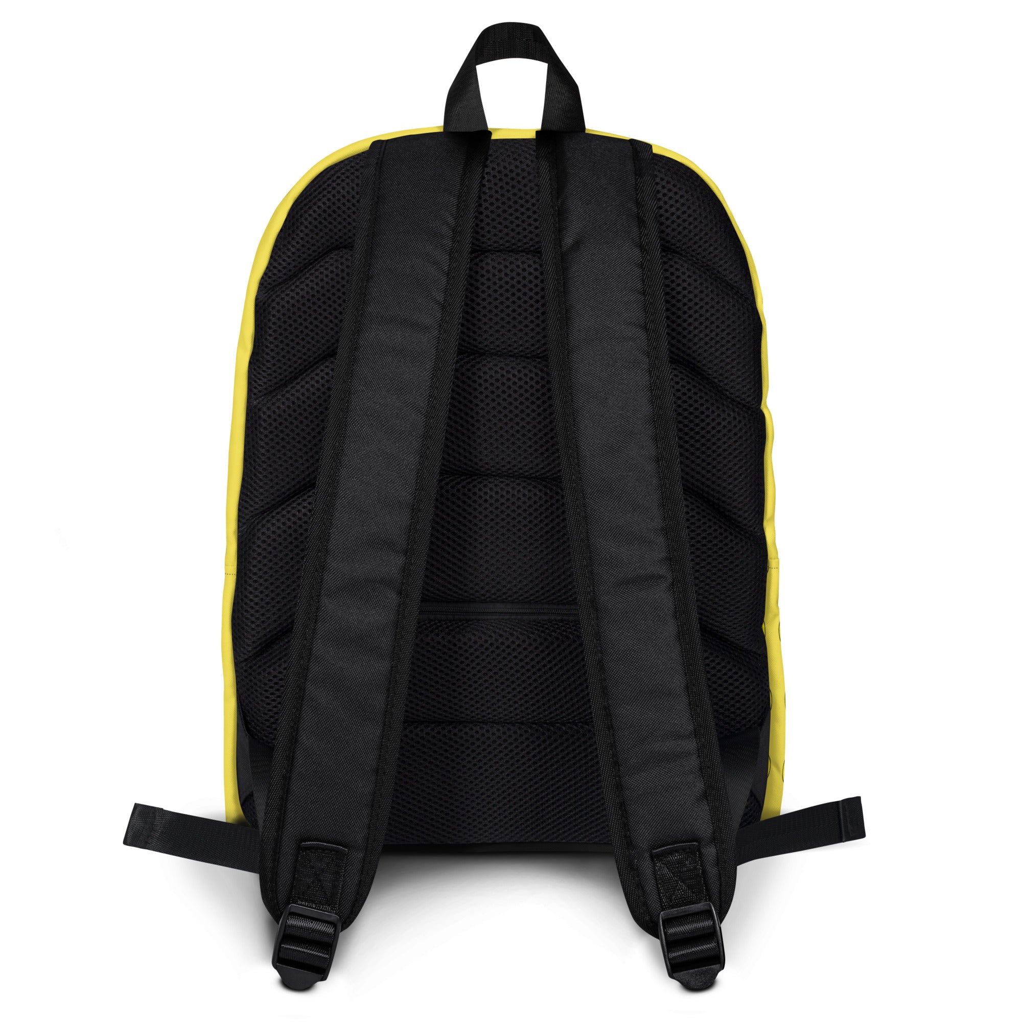 Preppy Cool Smiley Face Yellow Backpack for School