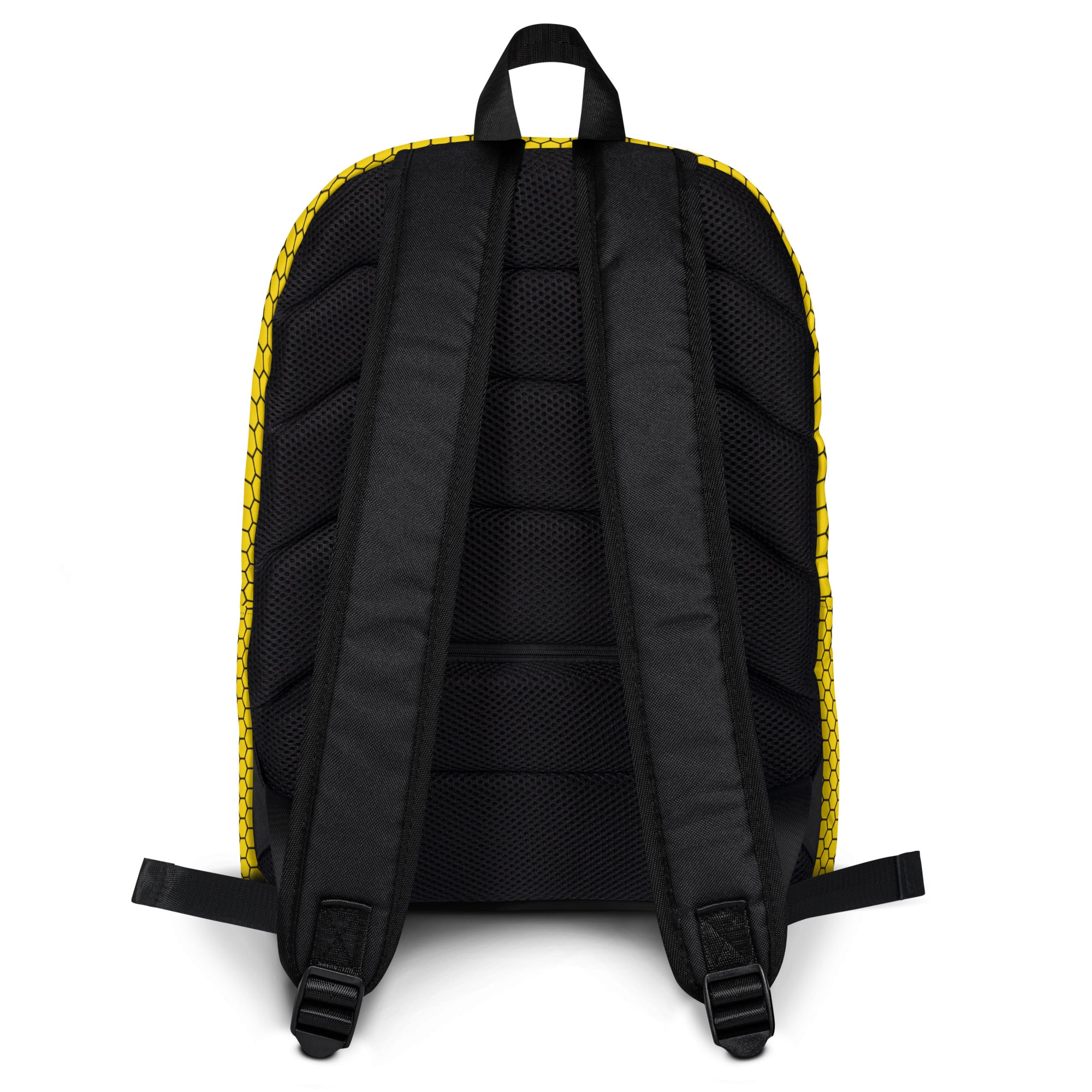 Trendy Bees Hive Honeycomb Yellow Hexagon Geometric Backpack