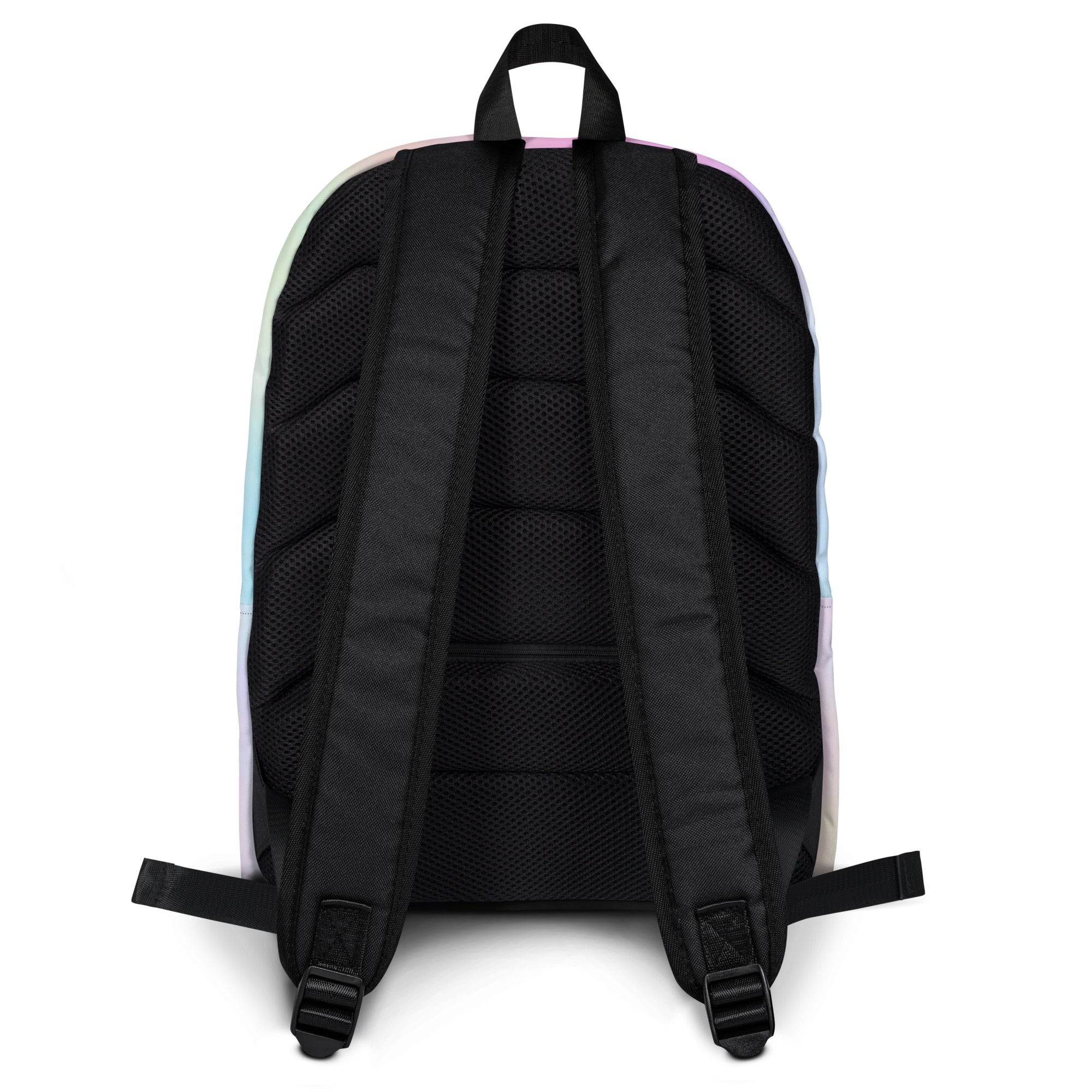 Preppy Cute Cotton Candy Print Aesthetic School Backpack