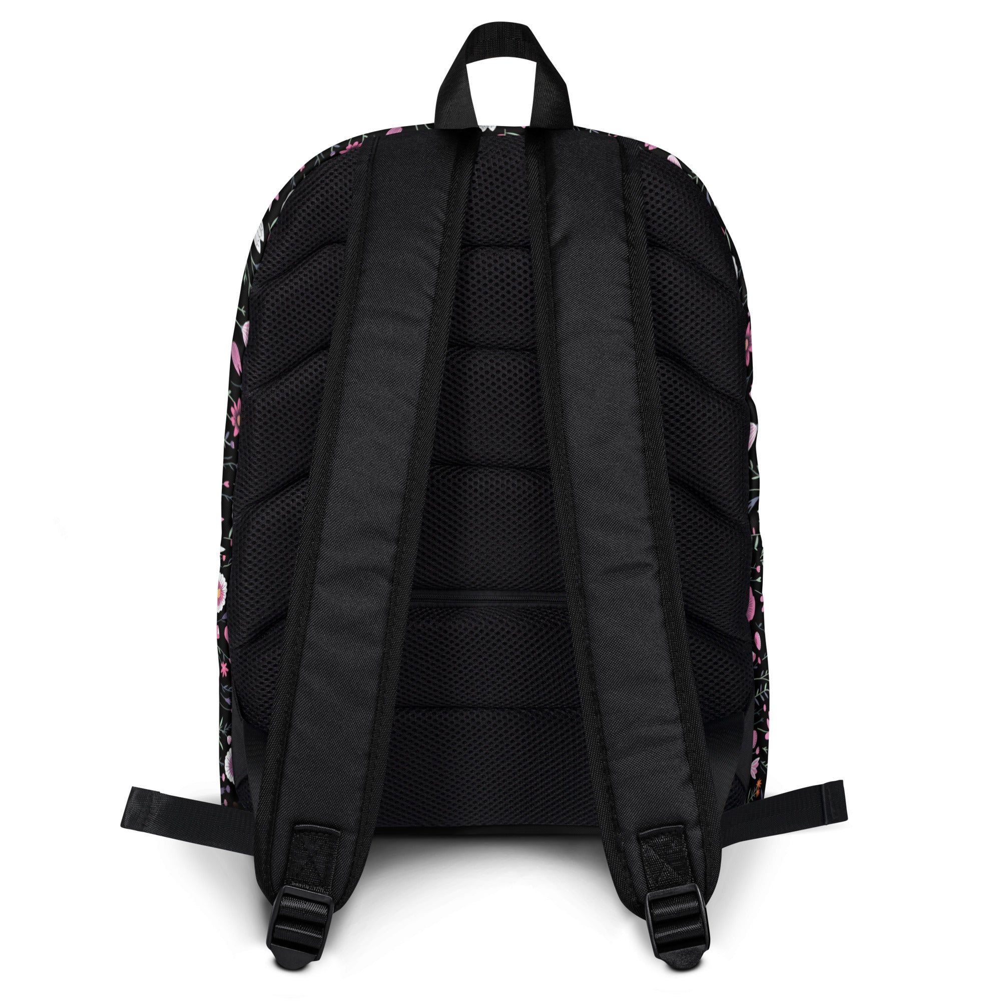 Black Floral Backpack for Laptops Books & School