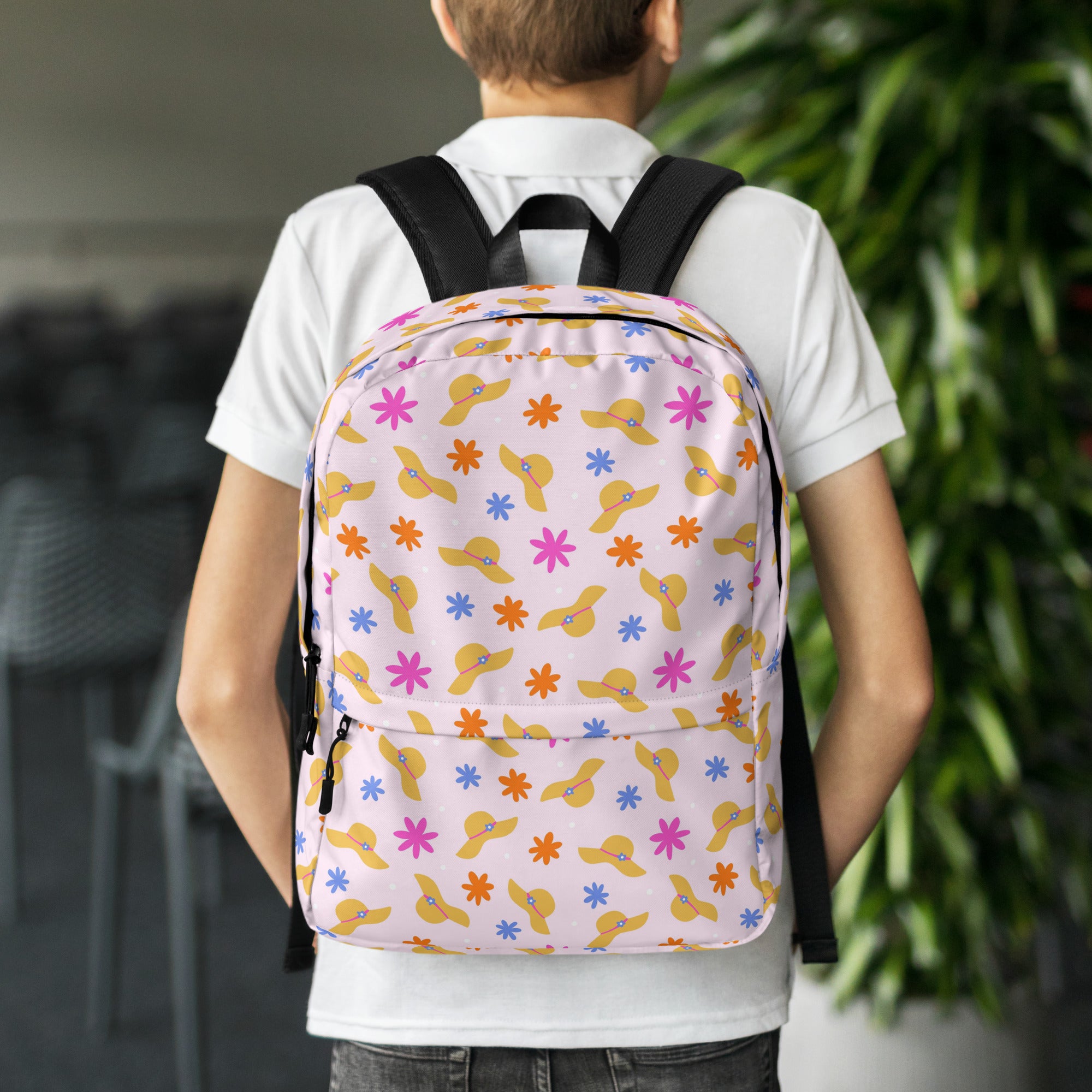 Compact Waterproof Pink Beach Backpack for Women