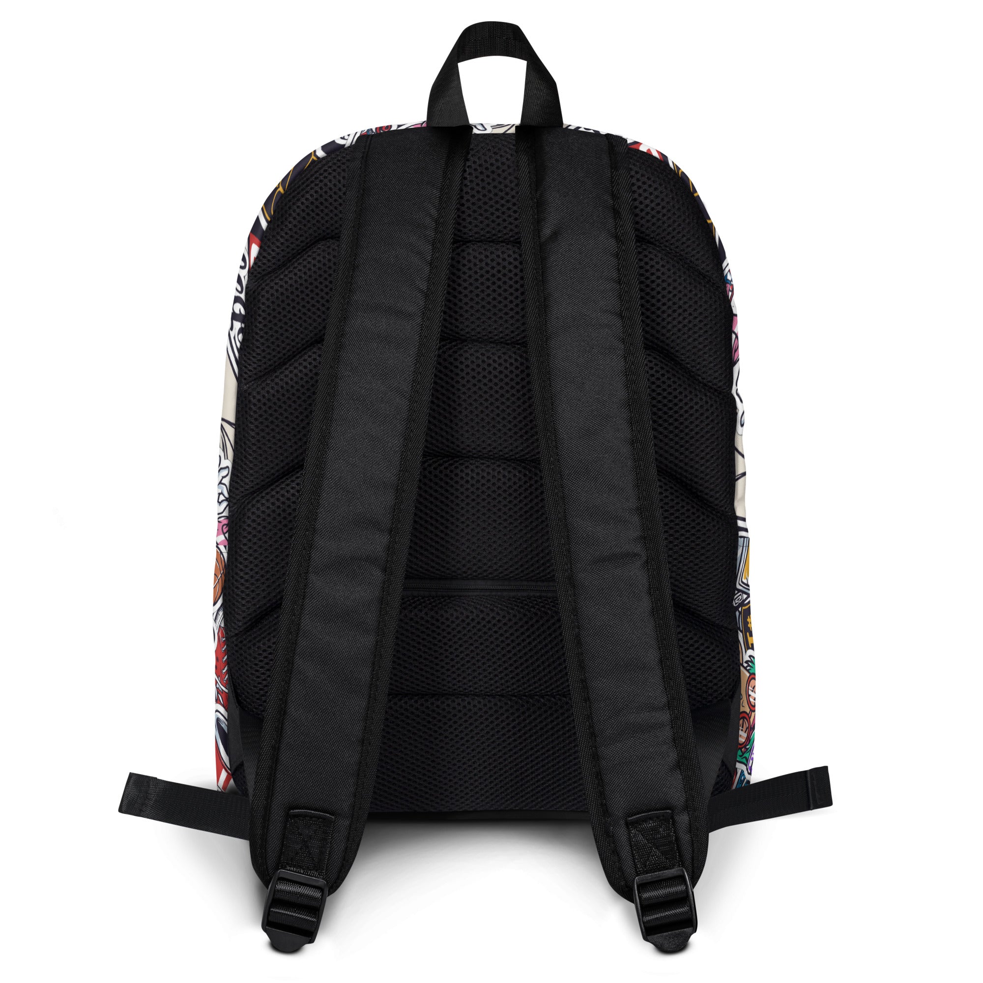 Funny Pop Graffiti Art Stickers Pattern Skater Backpack