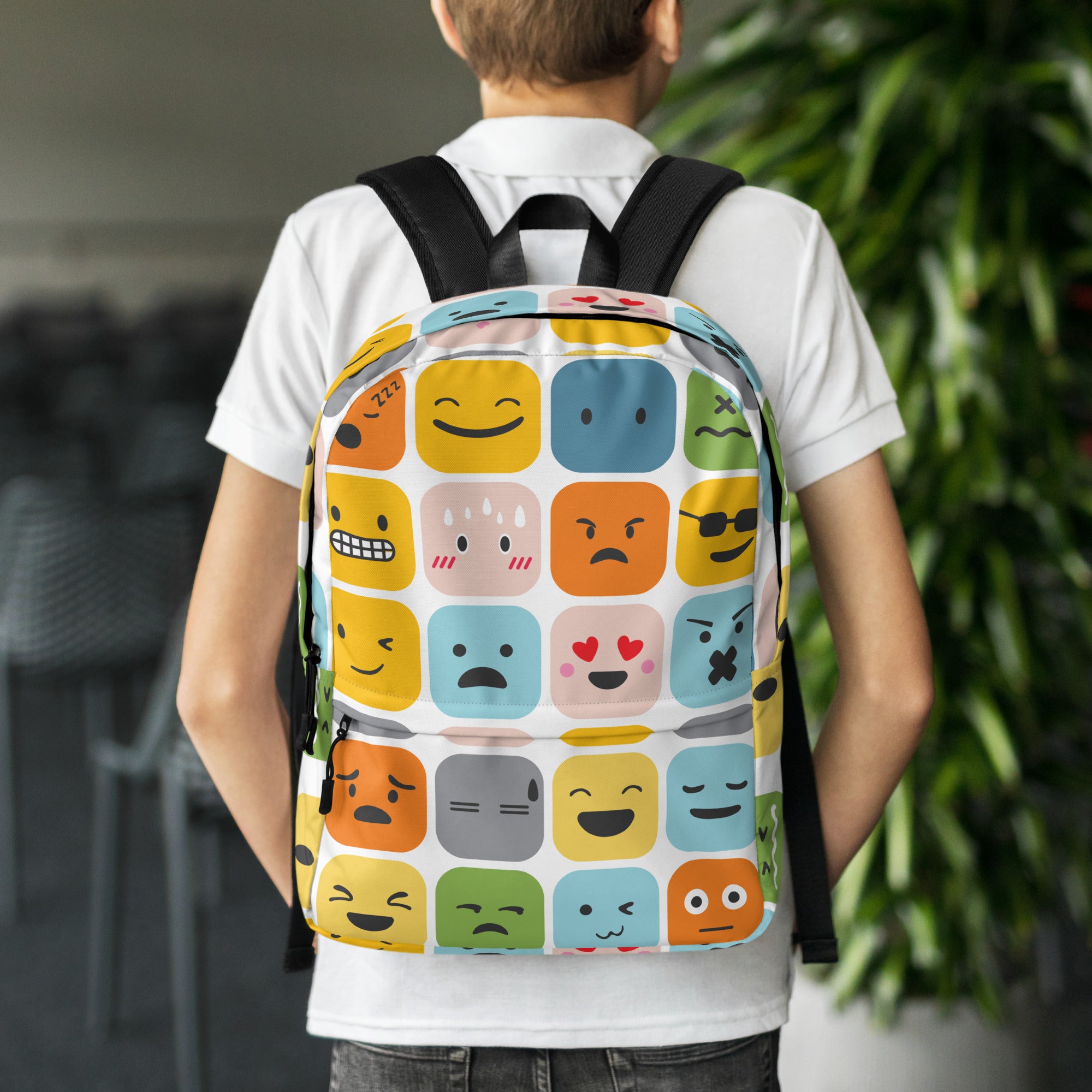 Cool Emoji Expressions Back to School Backpack
