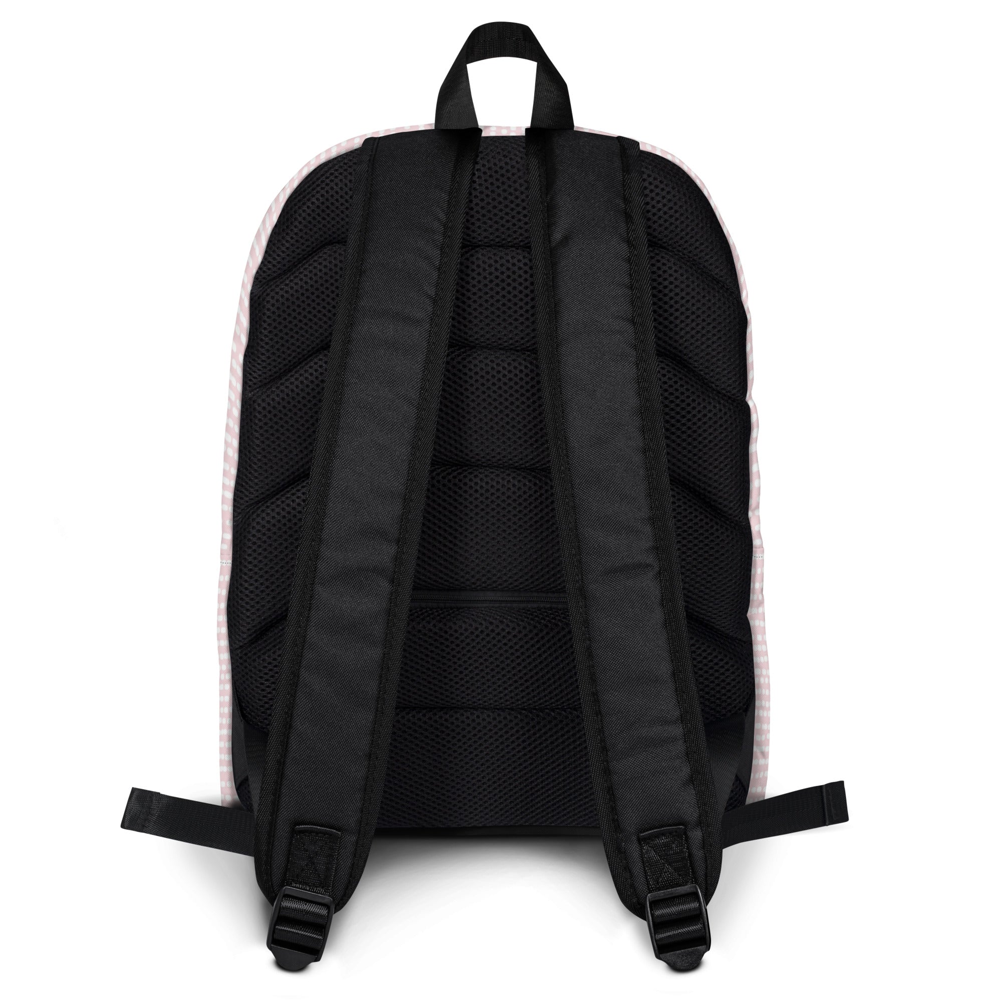 Cute Rose Pink Irregular Striped Print Backpack