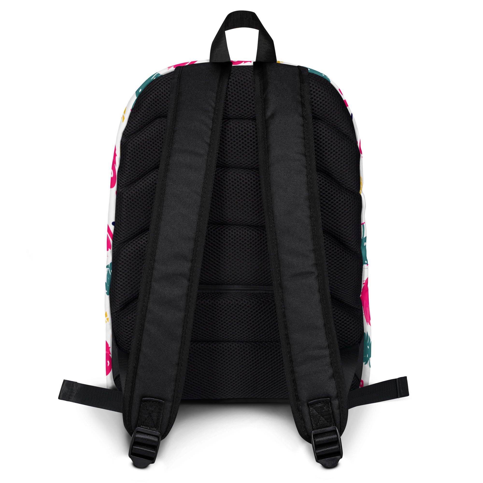 Preppy Pink Southern Flamingo Print Summer Beach Backpack