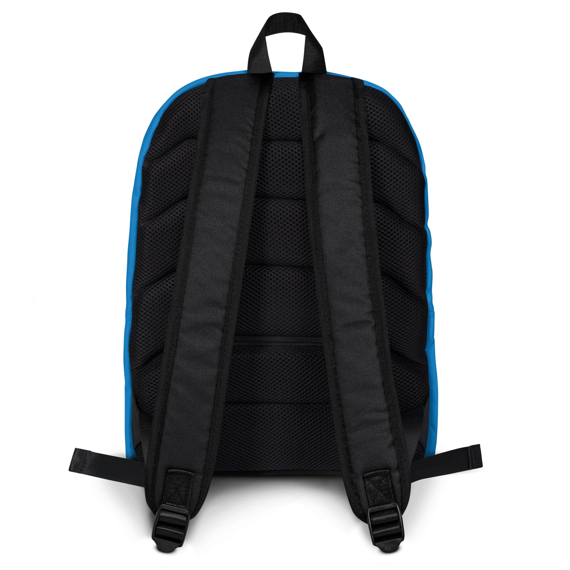 Plain Blue Medium Size Womens Backpack for Travel & School