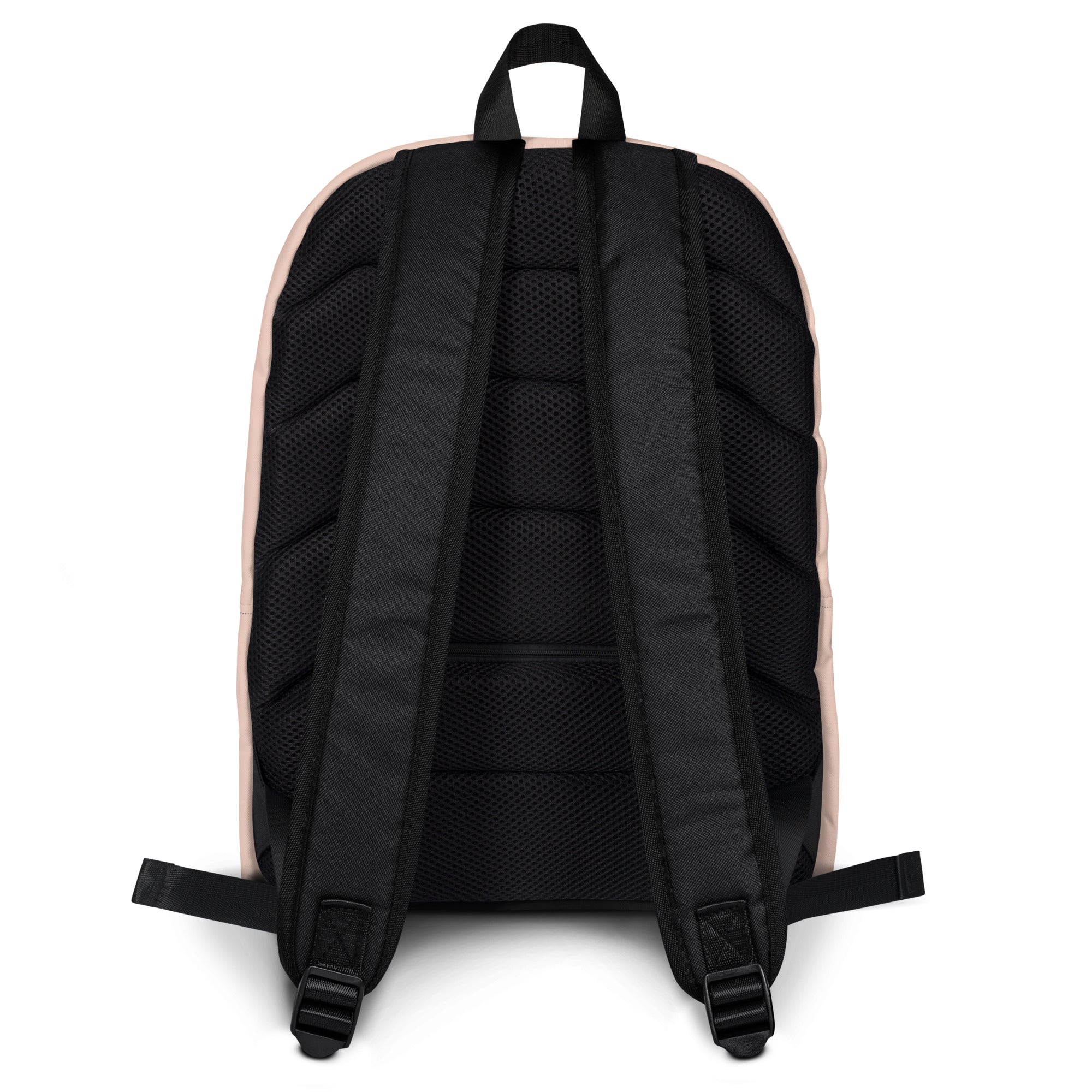 Minimal Plain Beige Color Womens Lightweight Fashion Backpack
