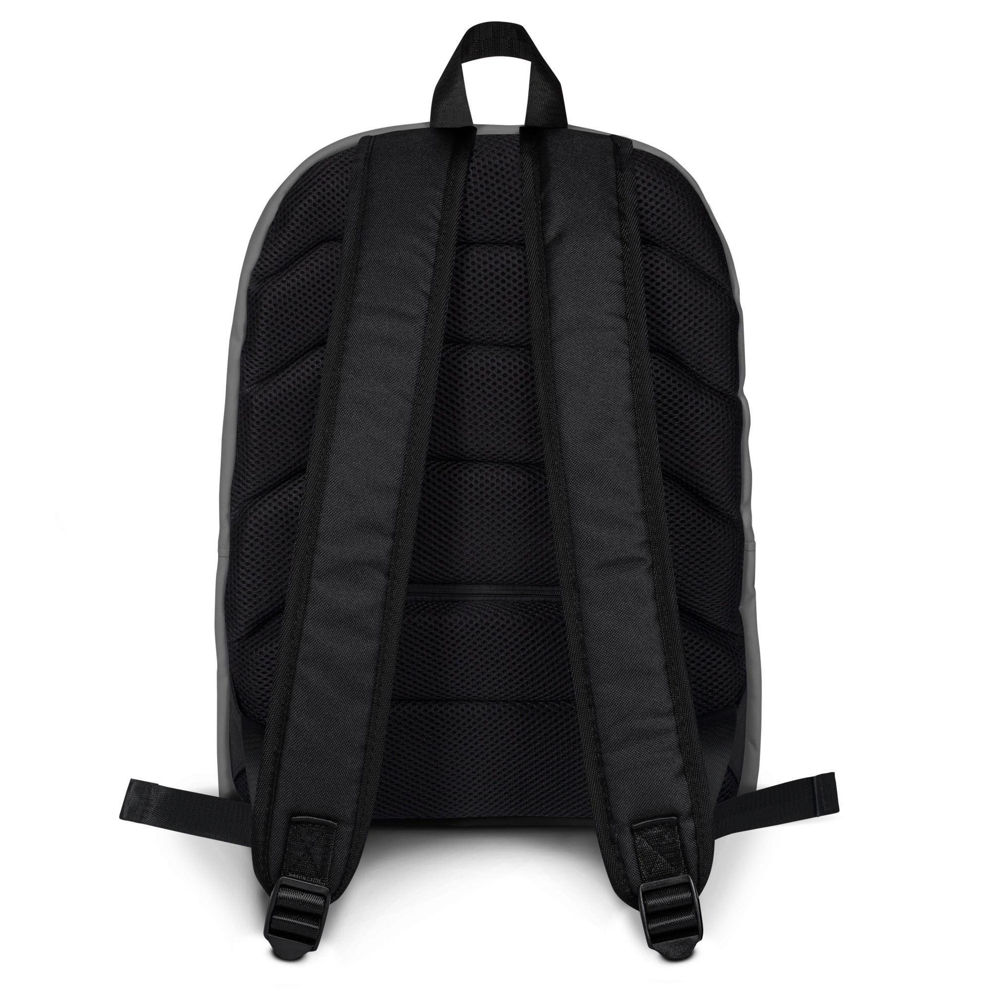 Minimal Plain Gray Color Lightweight Medium Size Backpack