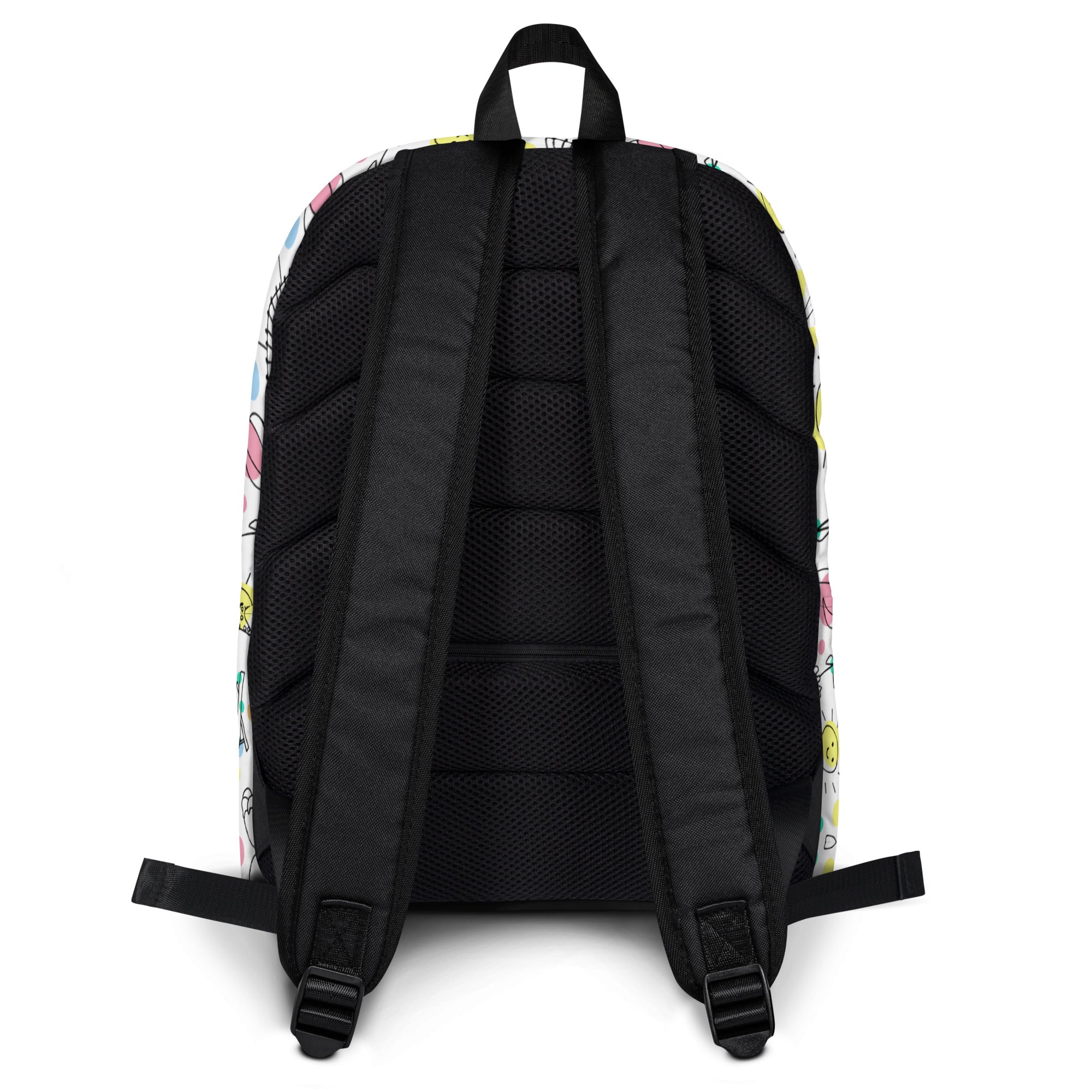 Cute Summer Handmade Doodle Print Beach Backpack Bag