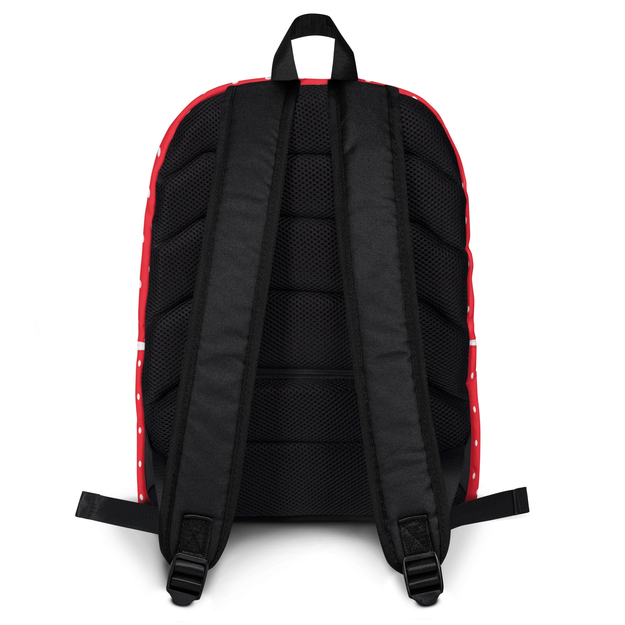 Classic Vintage Red and White Polka Dot Backpack Bag