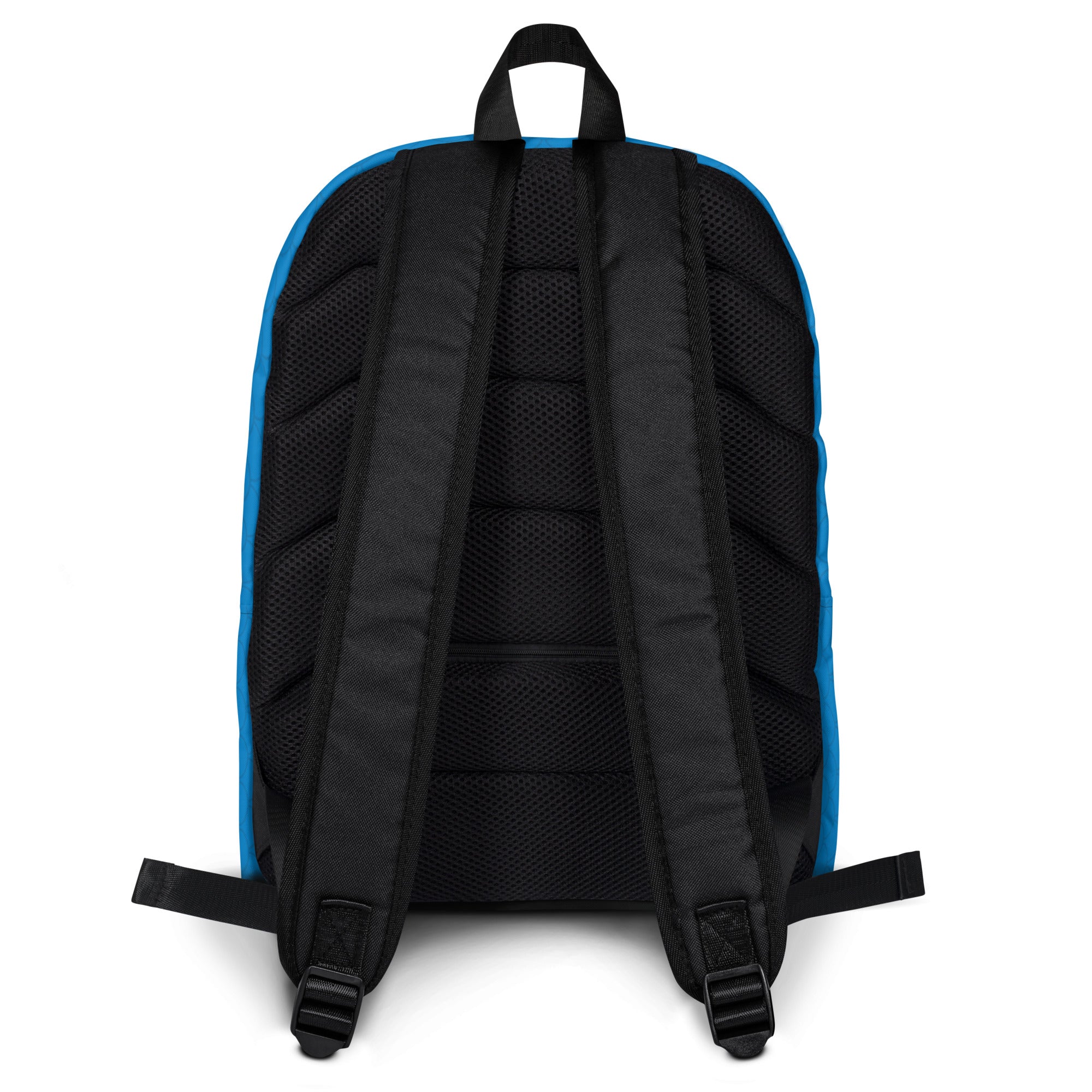 Blue Neutral Fish Scale Pattern Waterproof Backpack Bag