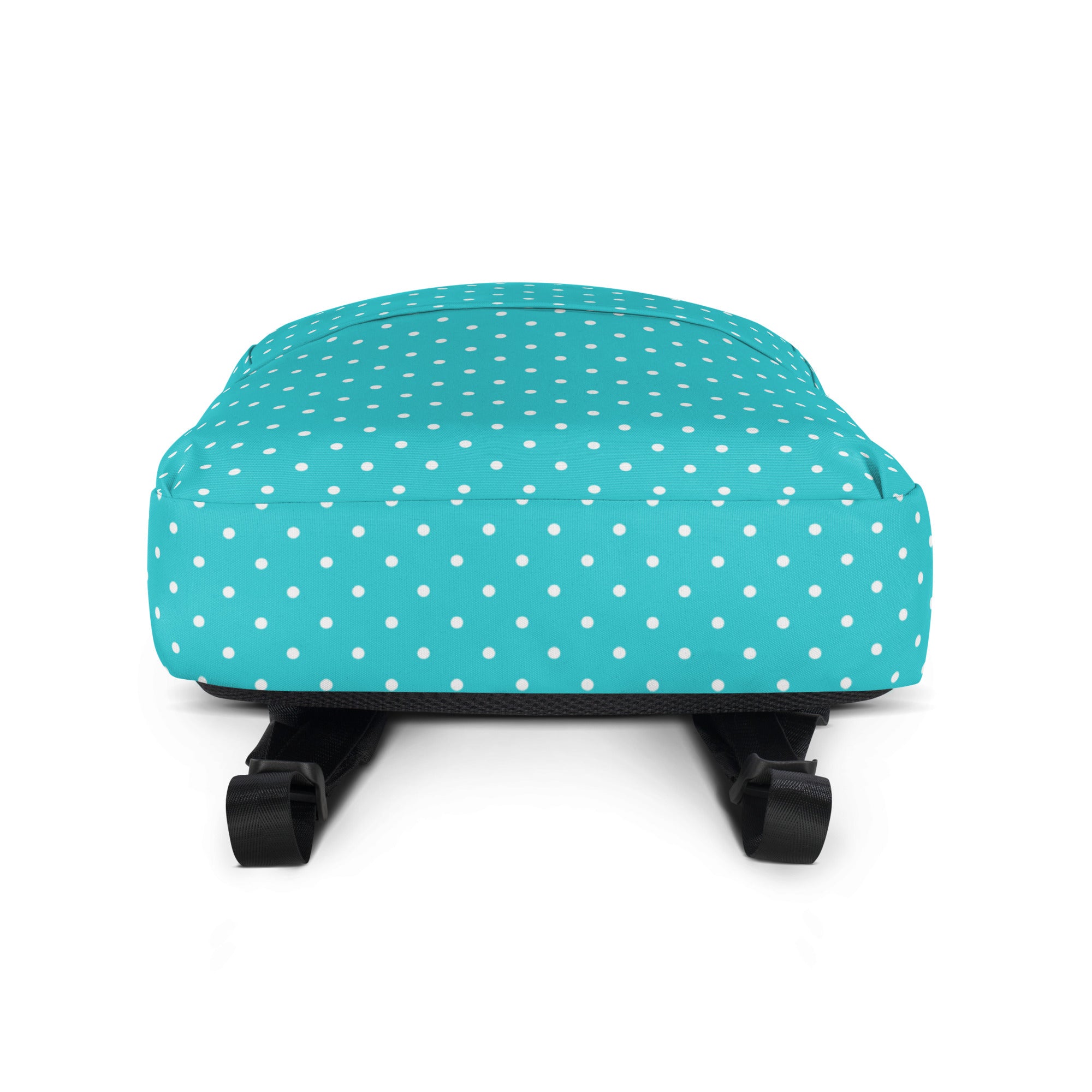 Pastel Turquoise Mini Polka Dots Aesthetic Backpack