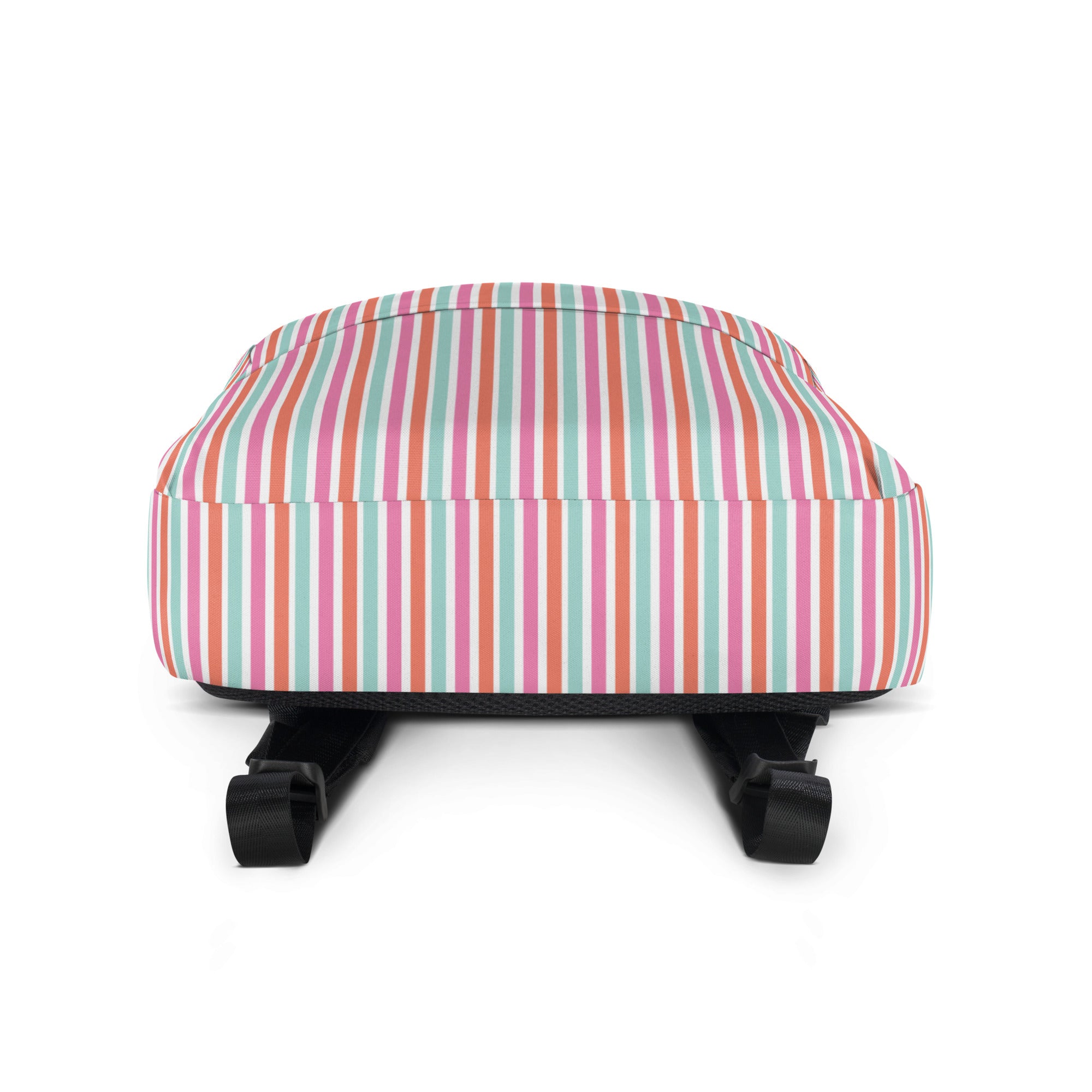 Preppy Fashion Multicolor Striped Ladies Designer Backpack