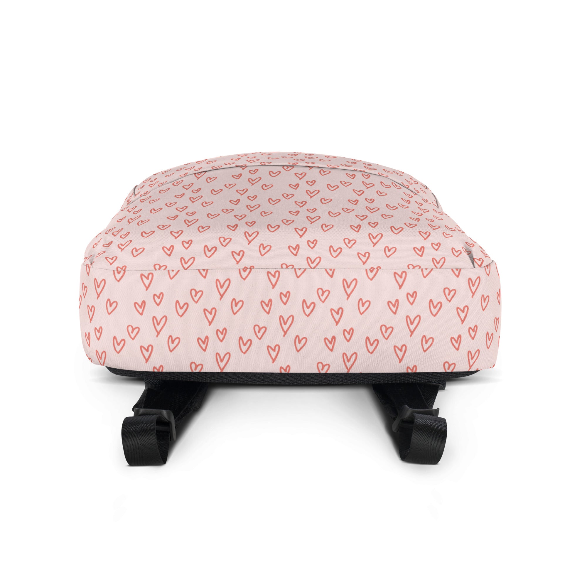 Preppy Cute Pink Little Hearts Valentines Backpack