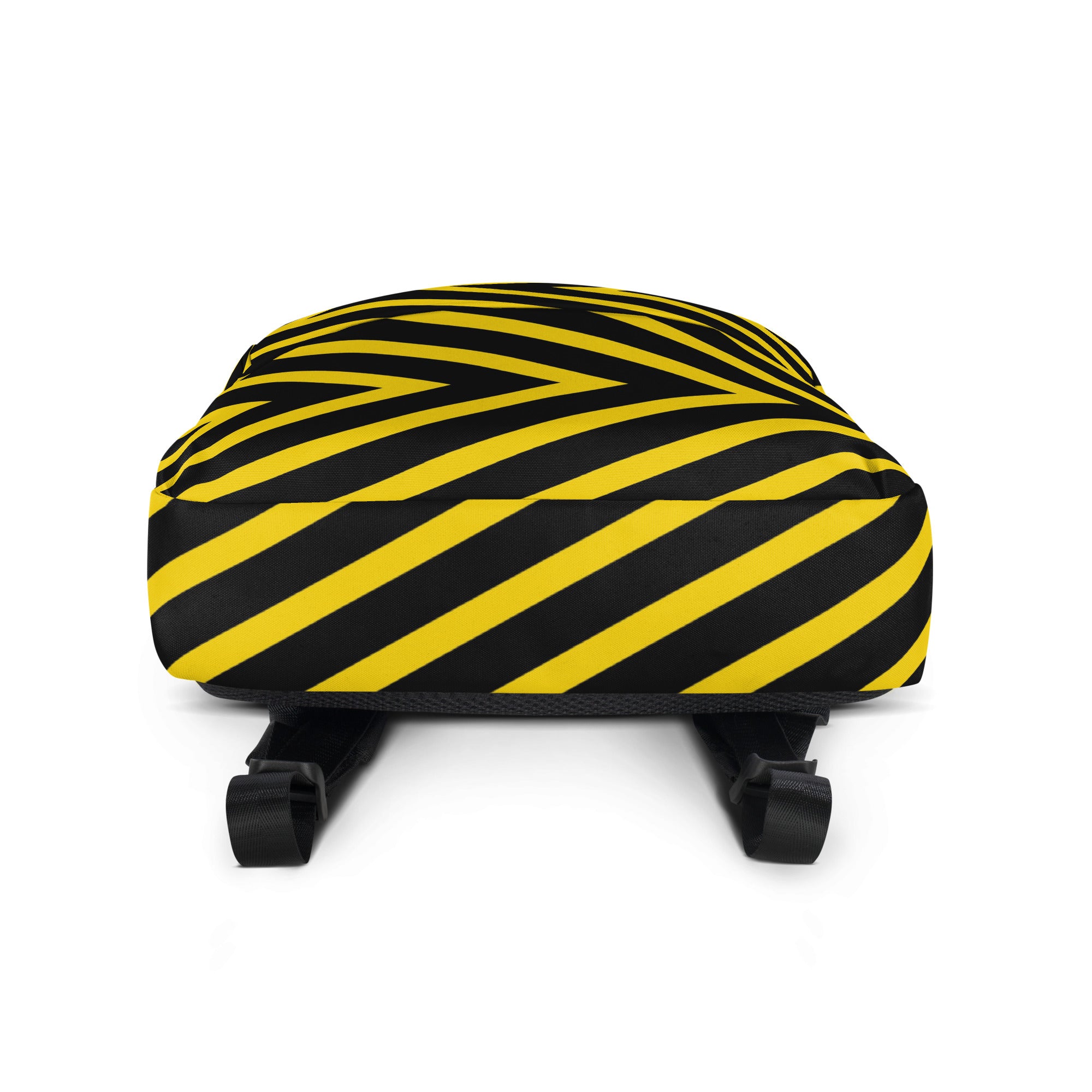 Trendy Black & Yellow Geometric Backpack