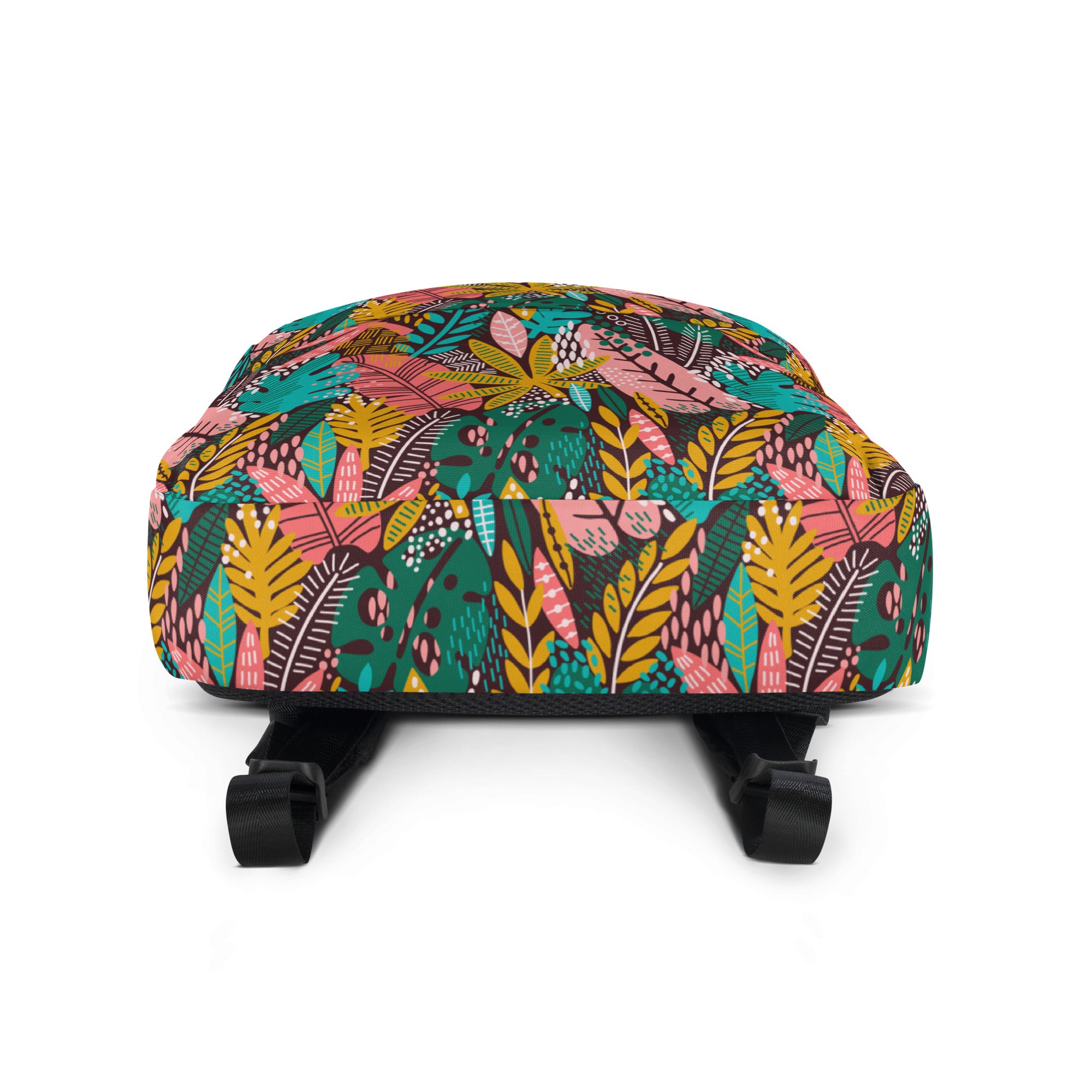 Boho Preppy Style Fall Leaves Pattern Backpack