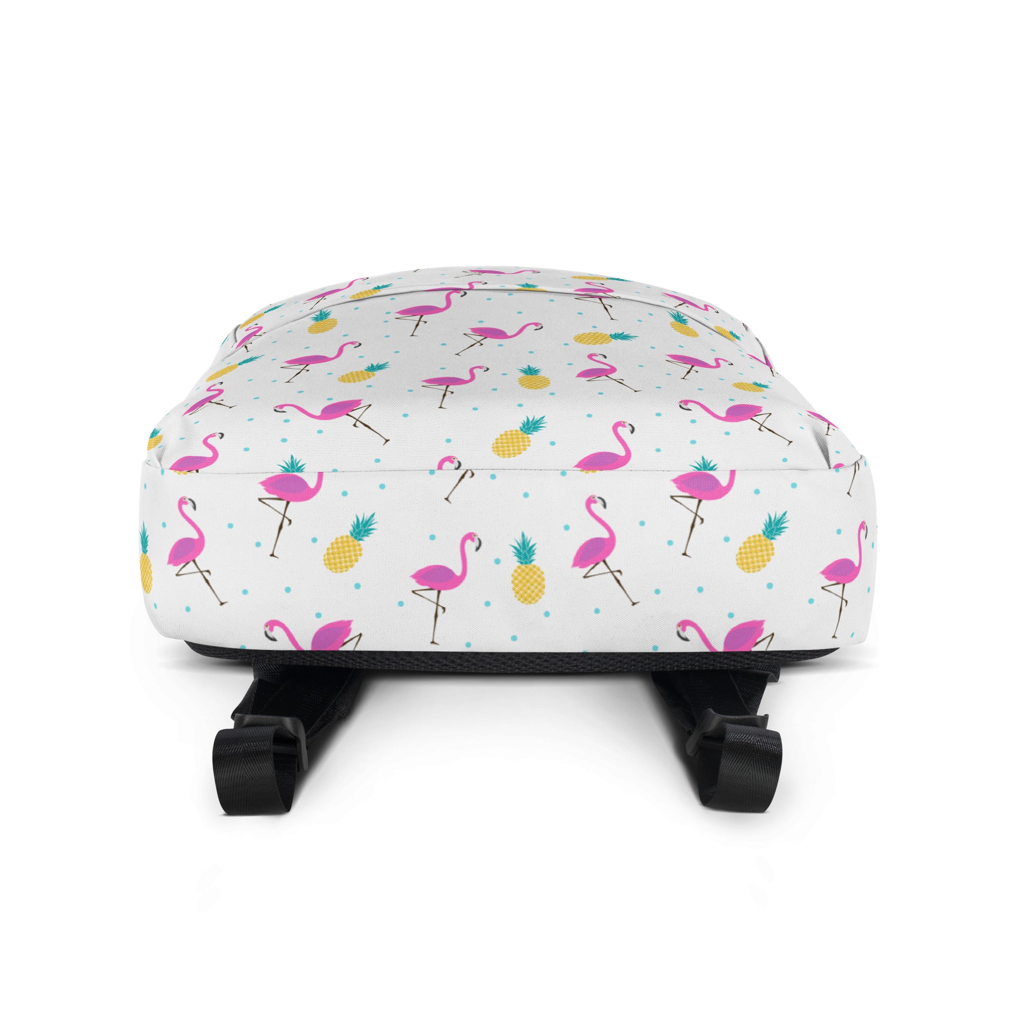 Lightweight Tropical Pineapple Pink Flamingo Summer Backpack