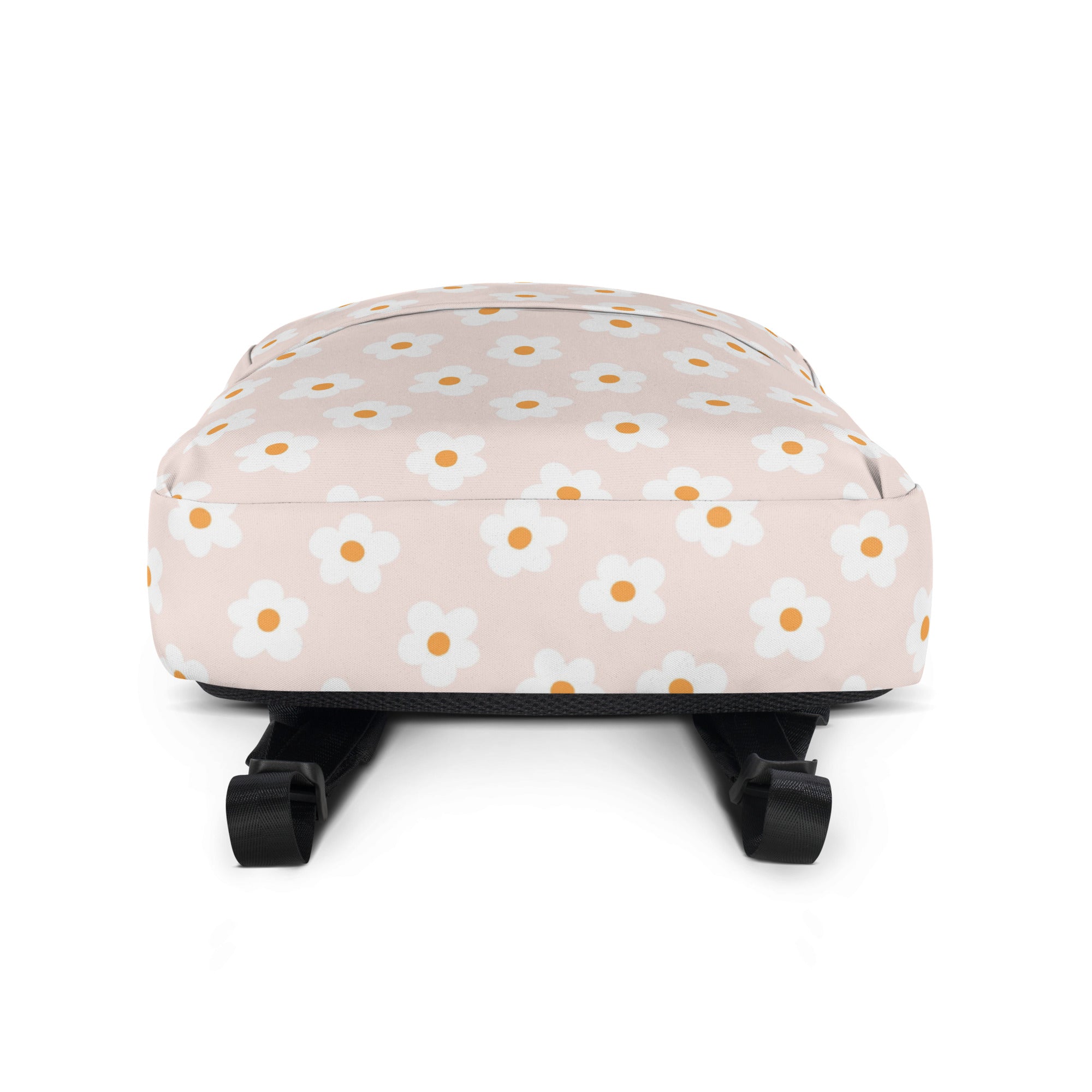 Preppy Pink Minimal Daisy Floral Summer Backpack