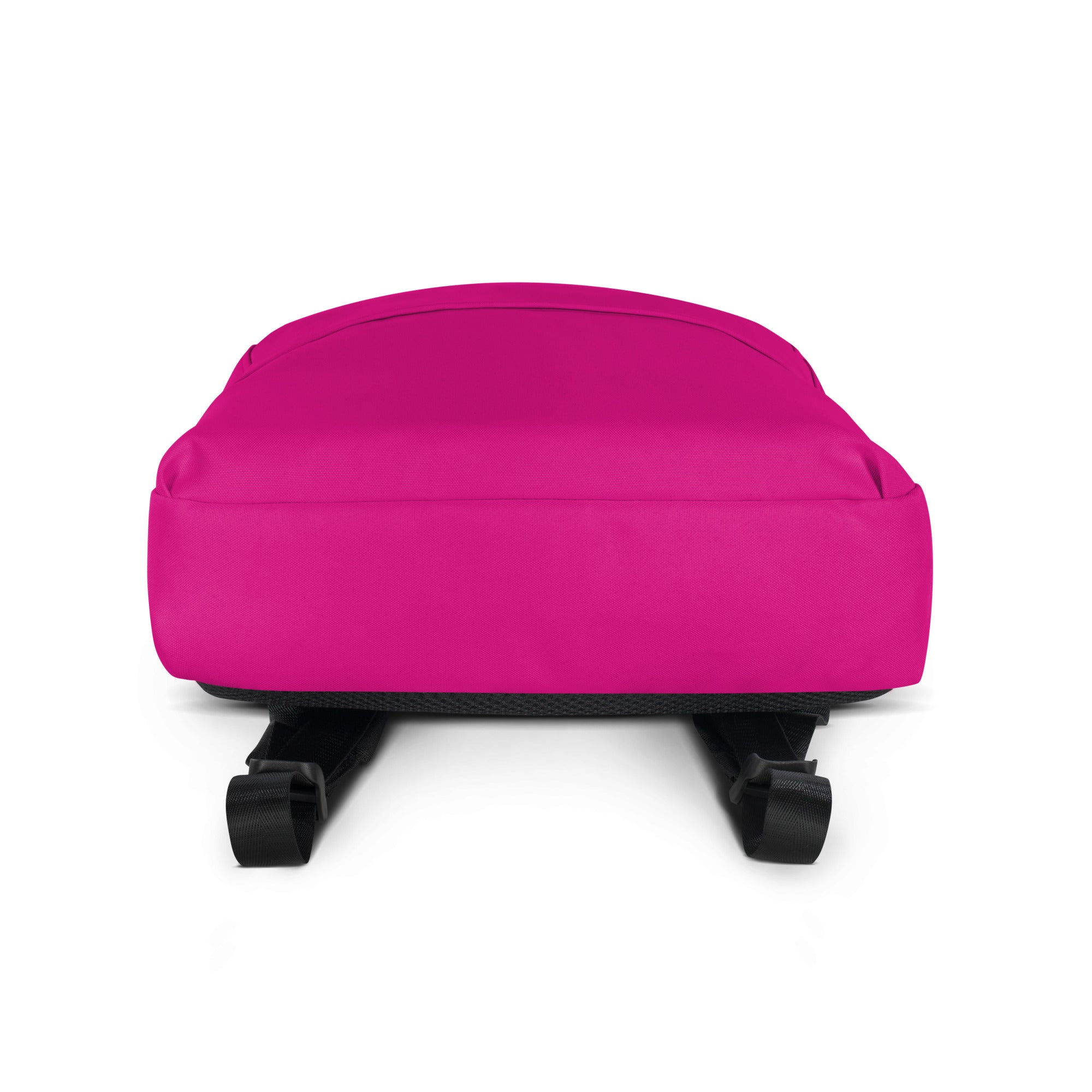 Preppy Shocking Pink Plain Waterproof Backpack for Women