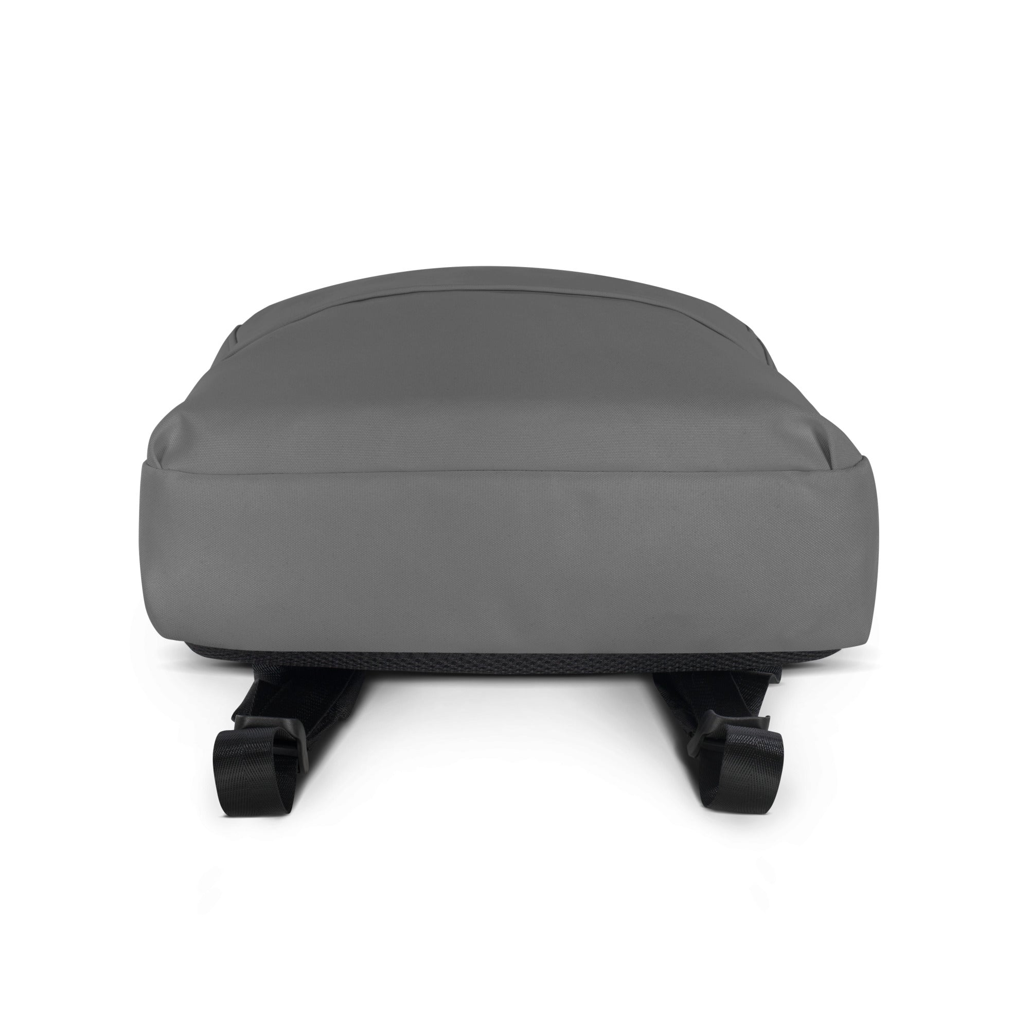 Minimal Plain Gray Color Lightweight Medium Size Backpack