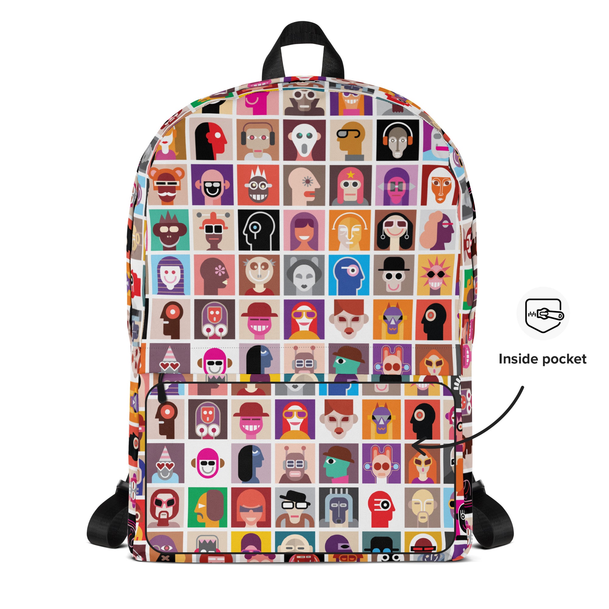 Aesthetic Abstract Diversity Art Collage Backpack