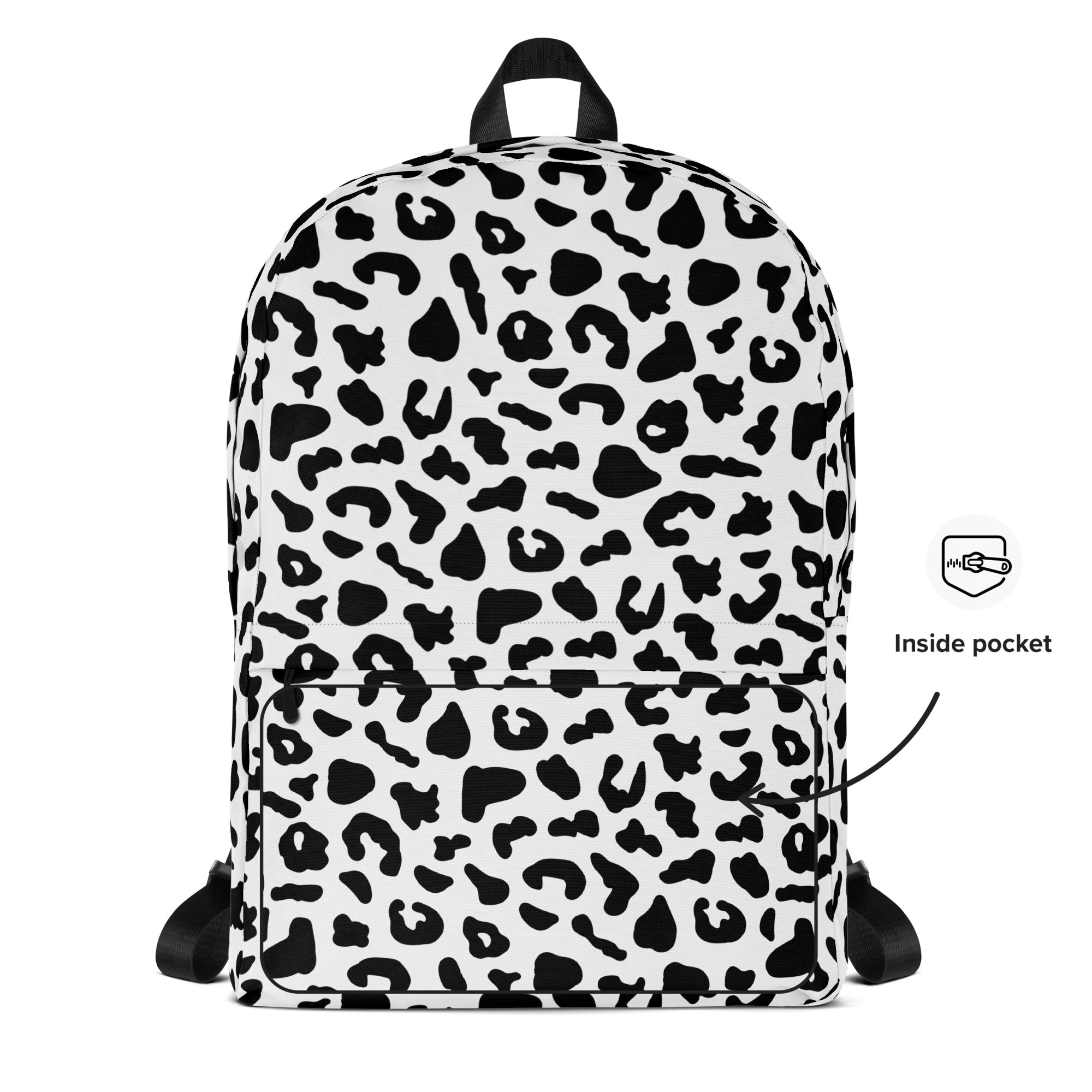 Preppy Cool Snow Leopard Print Backpack