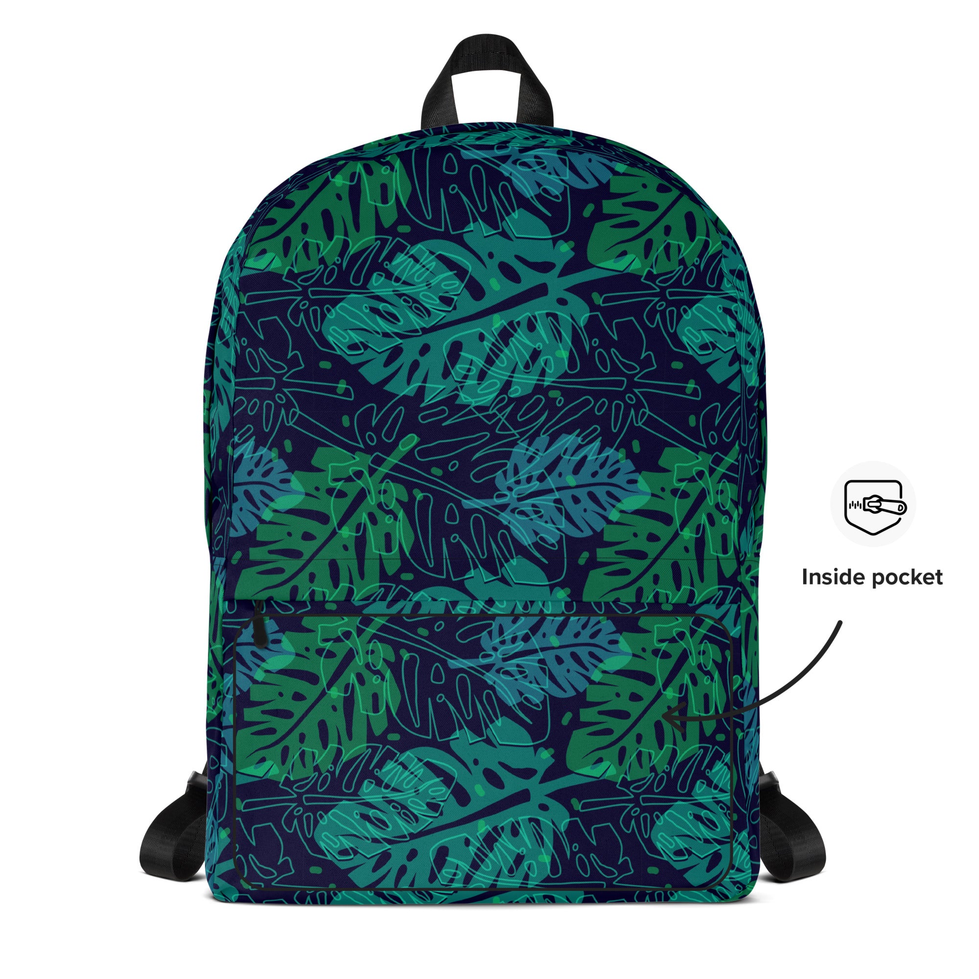 Tropical Green Summer Palm Leaf Backpack