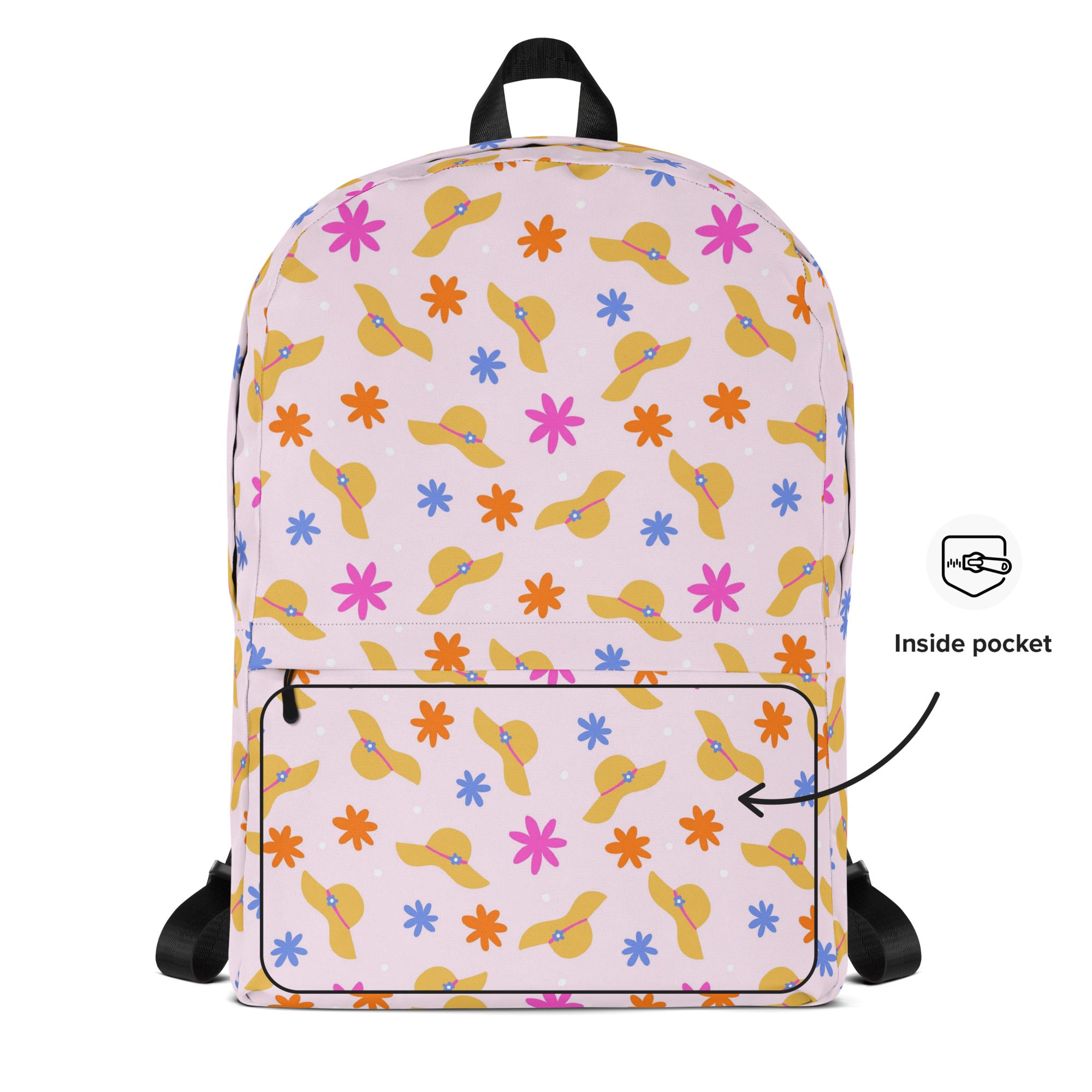Compact Waterproof Pink Beach Backpack for Women