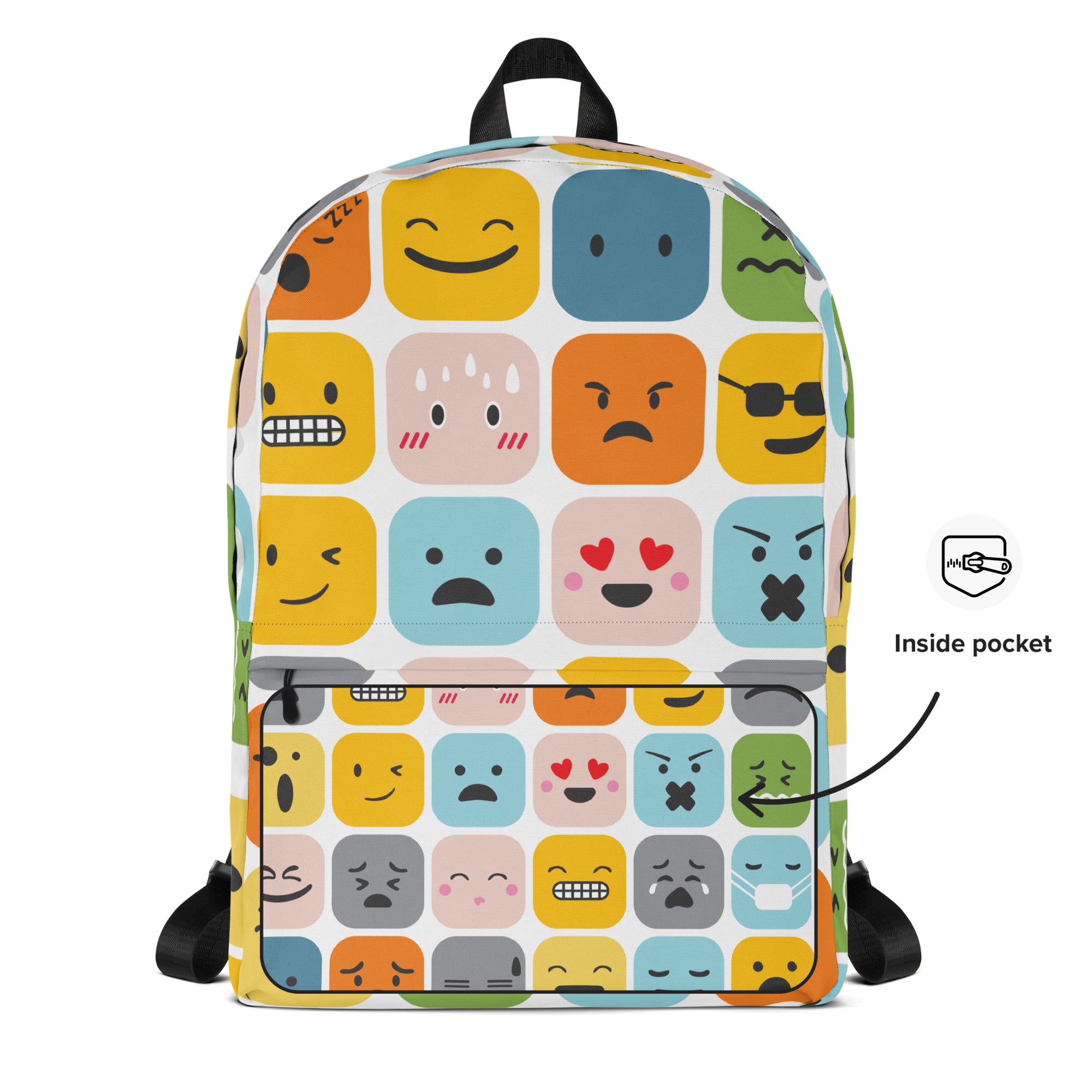 Cool Emoji Expressions Back to School Backpack