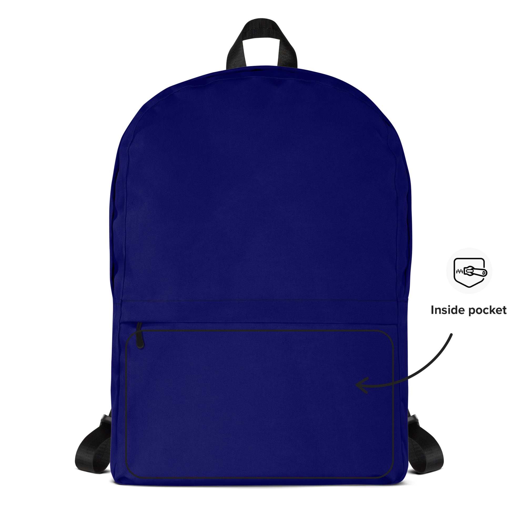 Cute Lightweight Solid Navy Blue Color Backpack for School
