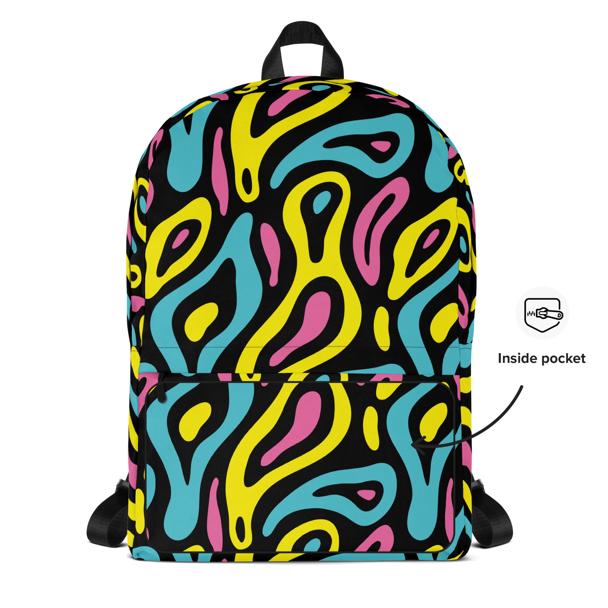 Colorful Neo Memphis Geometric Pattern Medium Size Backpack