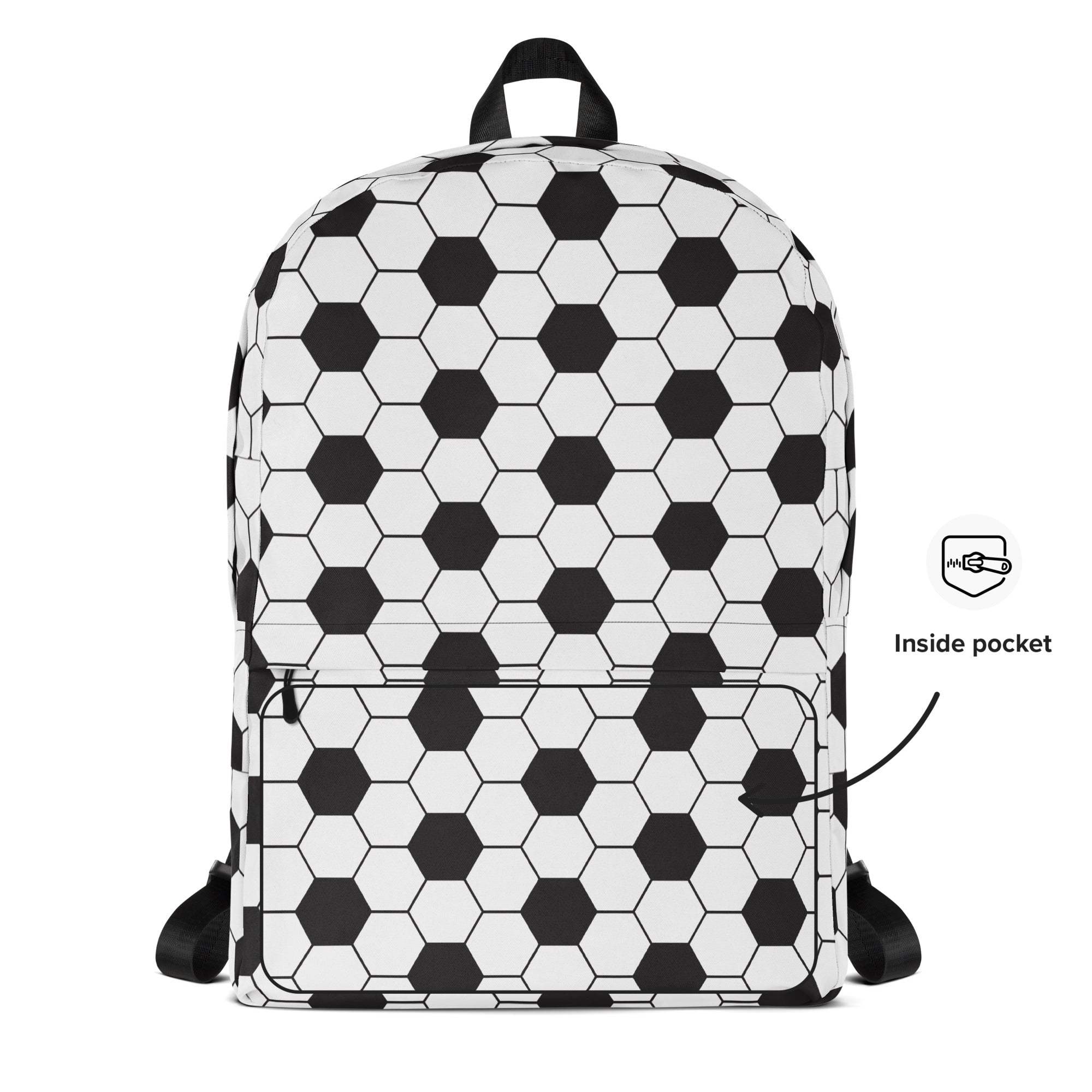 Trendy Football Print Sporty Medium Size Backpack Bag