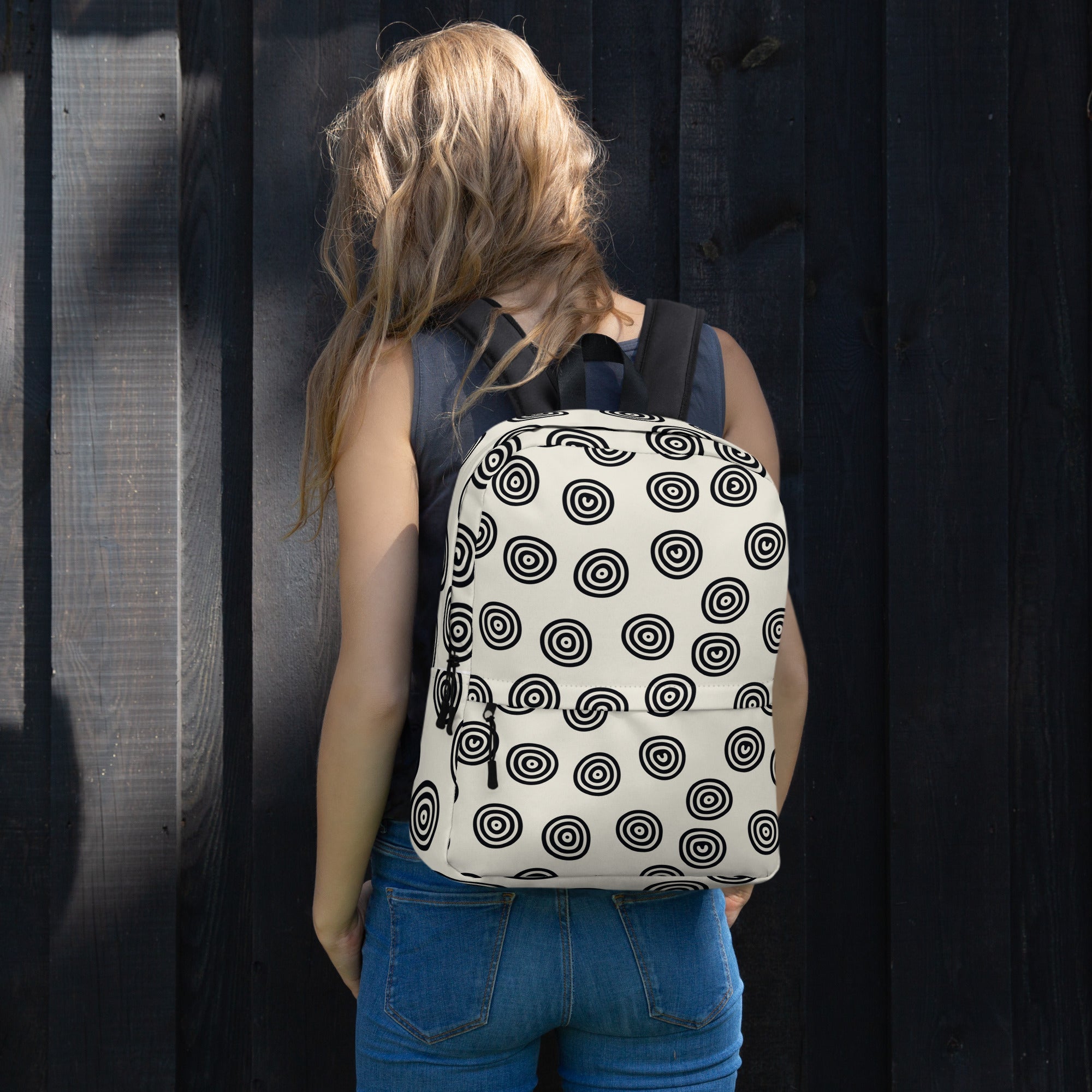 Art Circle Print Backpack for Women, Men & Kids