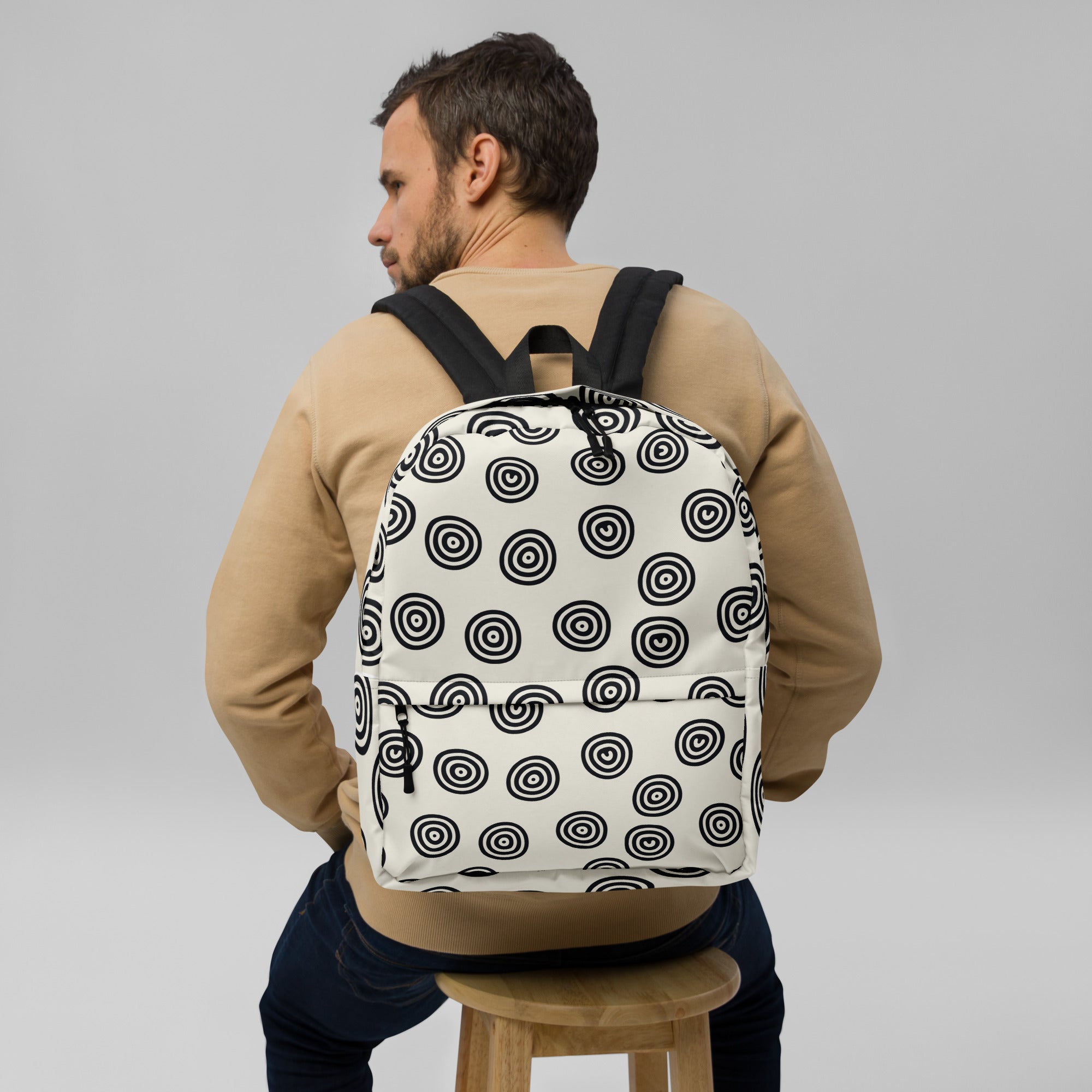 Art Circle Print Backpack for Women, Men & Kids