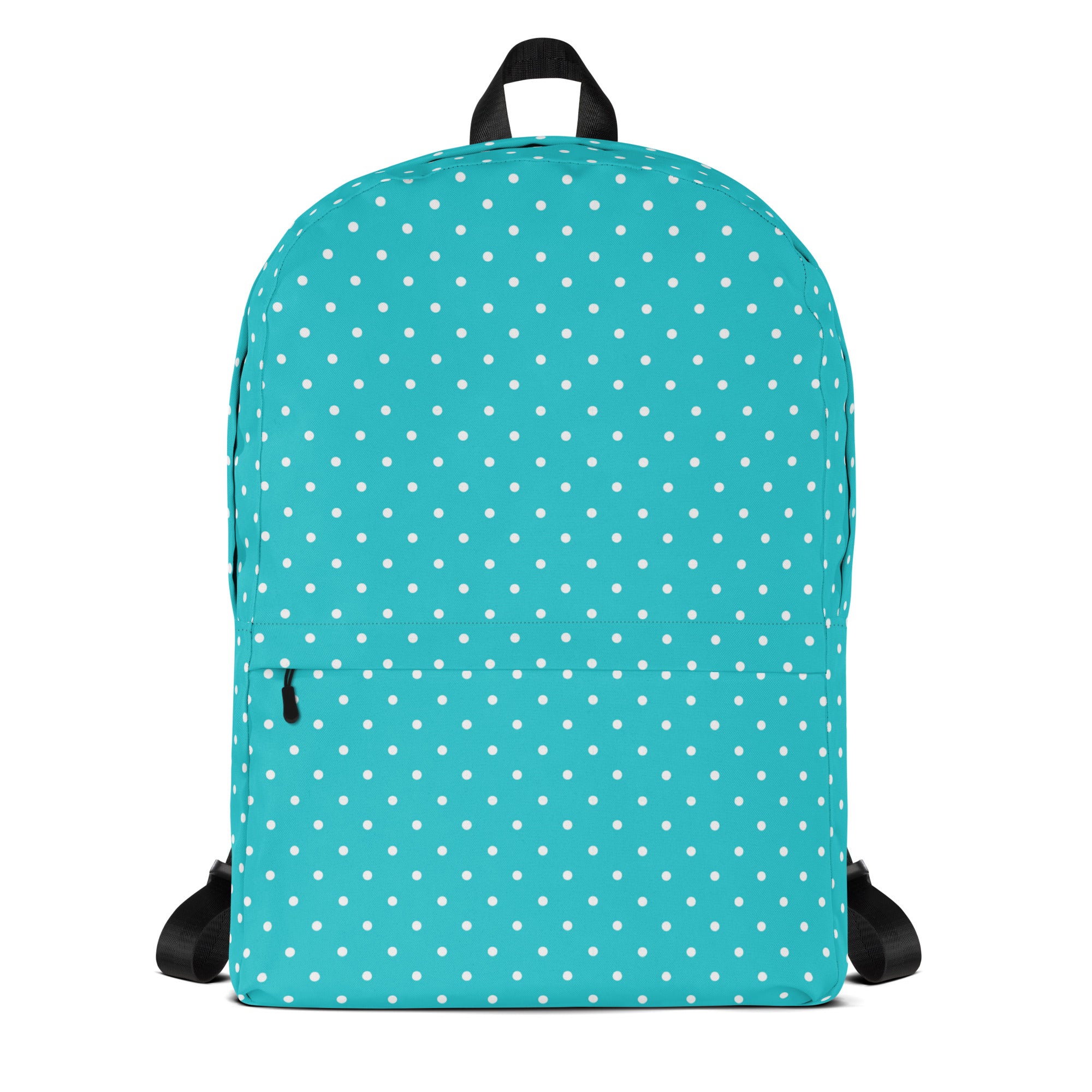 Pastel Turquoise Mini Polka Dots Aesthetic Backpack