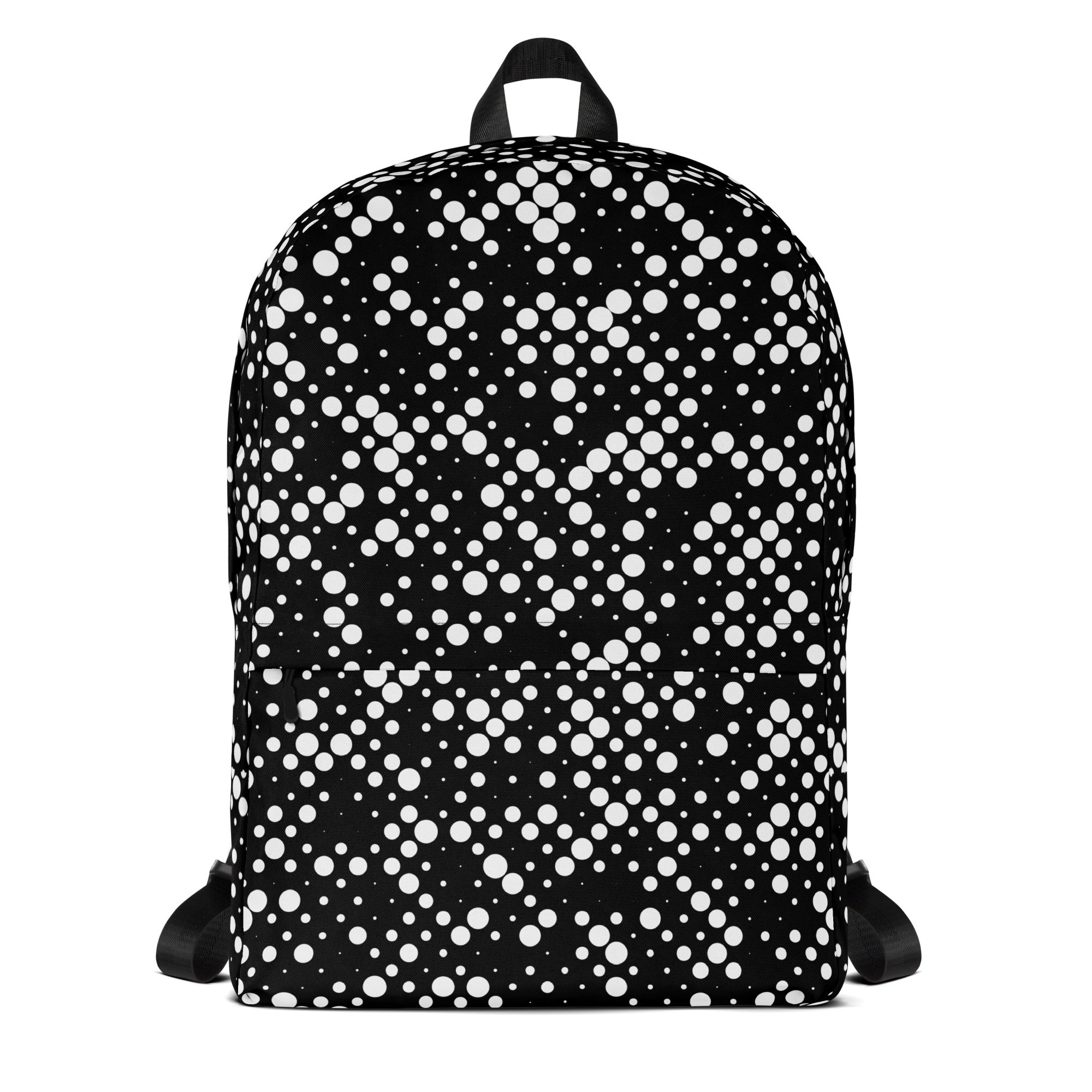 Minimal Geometrical Halftone Circle Bubbles Print Backpack