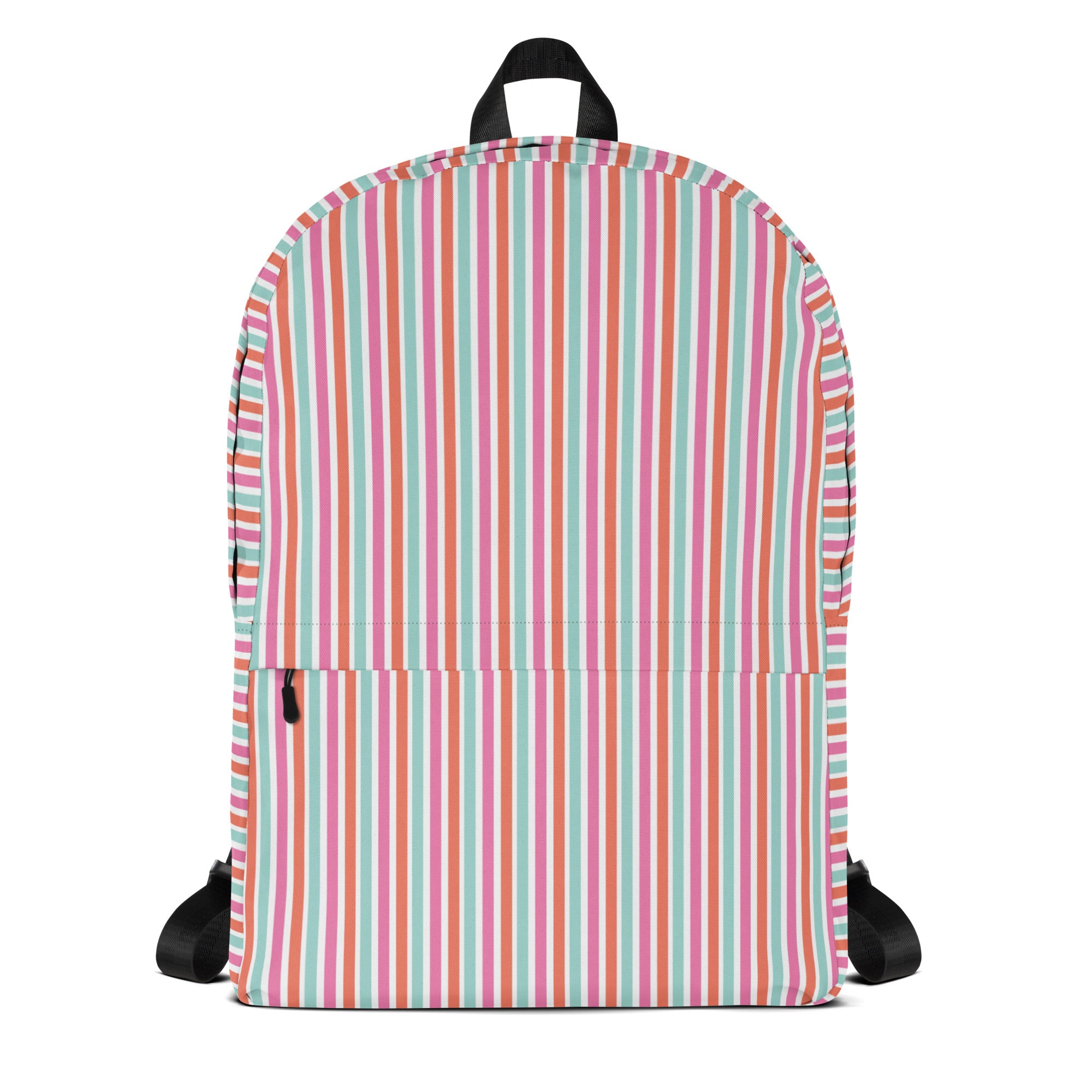 Preppy Fashion Multicolor Striped Ladies Designer Backpack