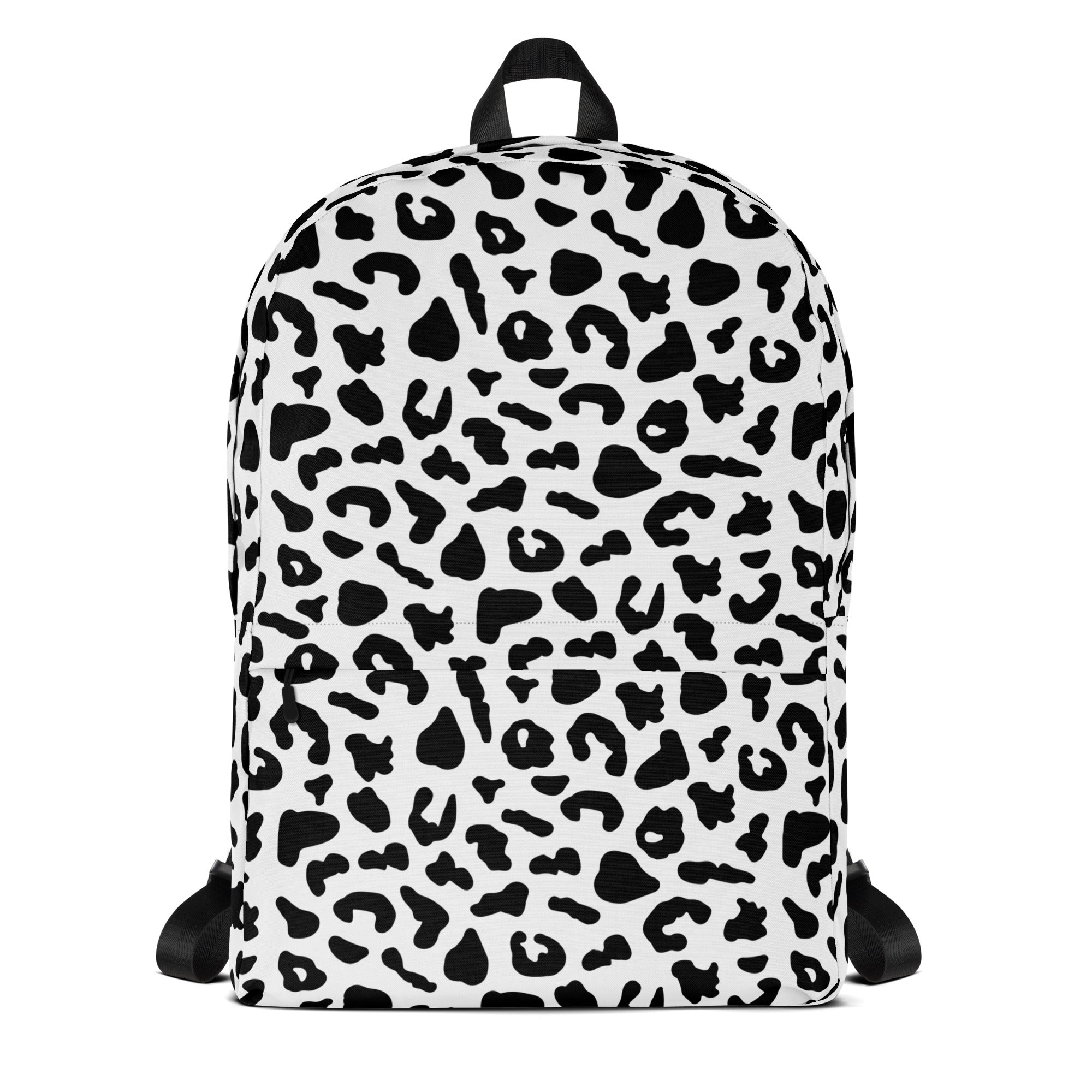 Preppy Cool Snow Leopard Print Backpack