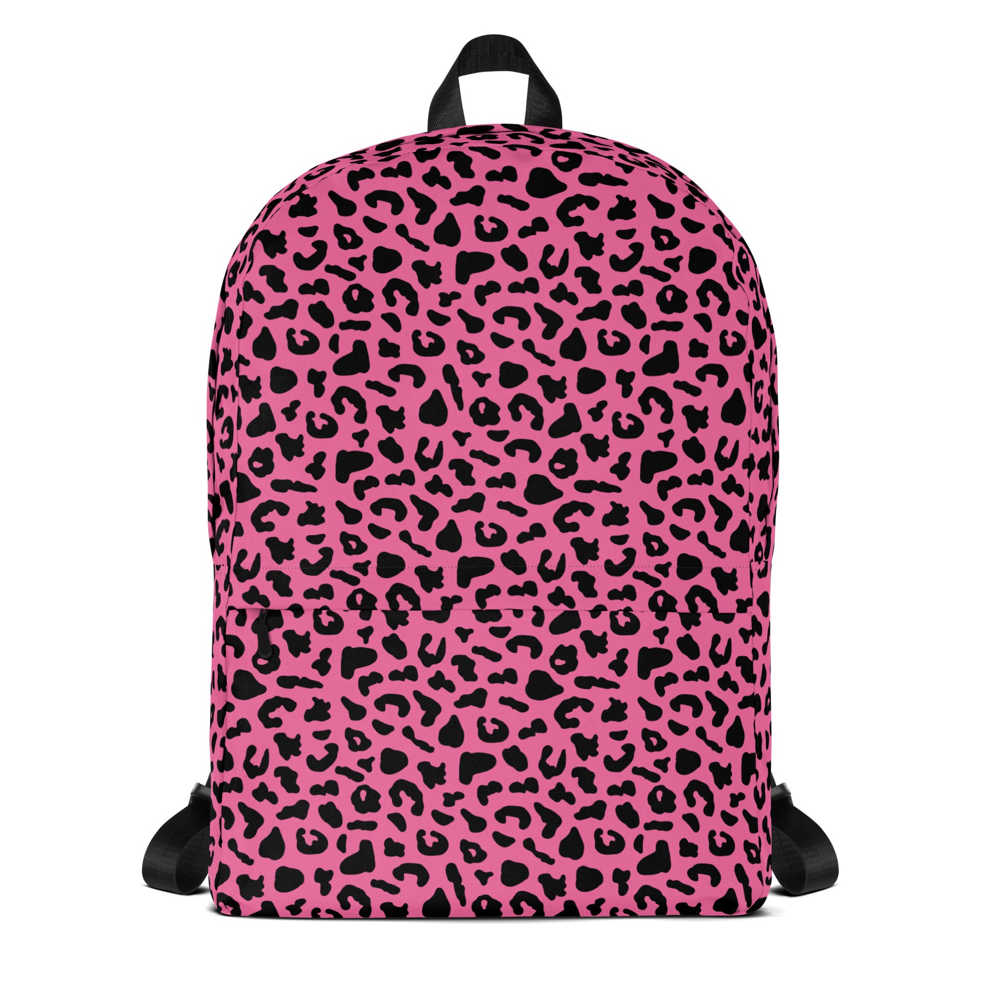 Preppy Pink Cheetah Print Back to School Backpack