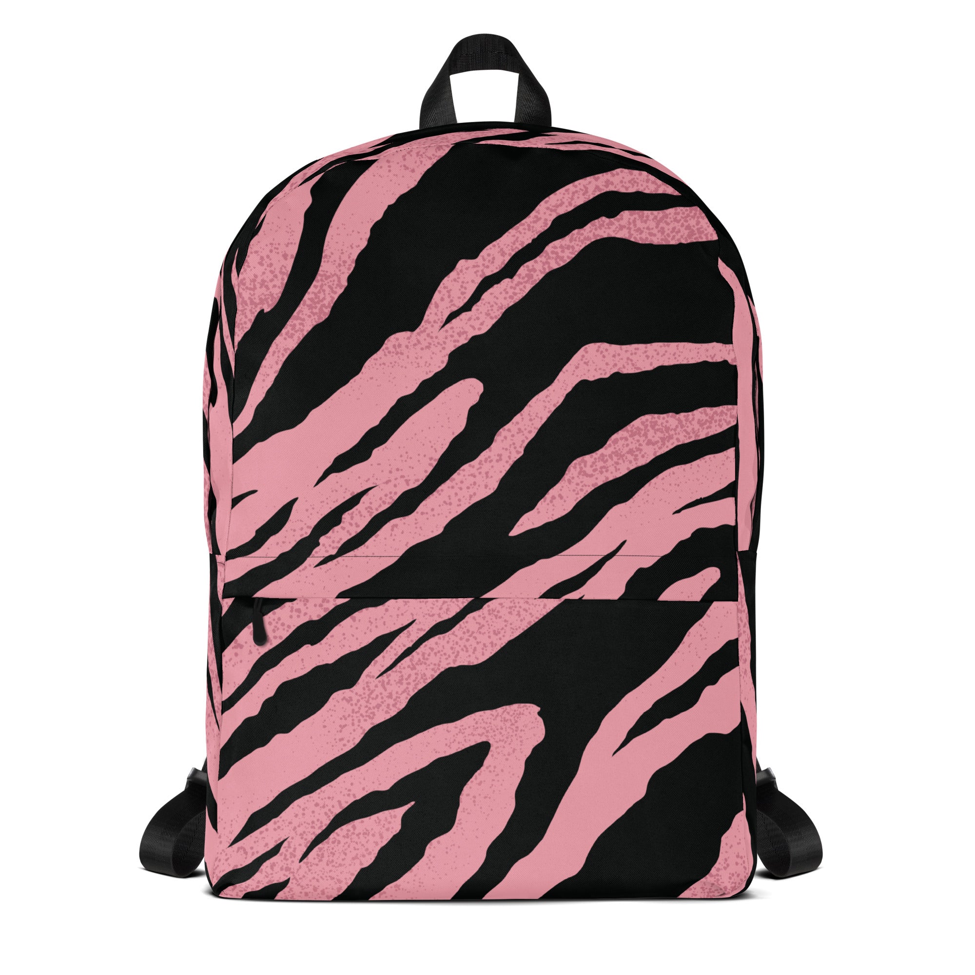 Pink Tiger Pattern Animal Print Laptop & Books Backpack