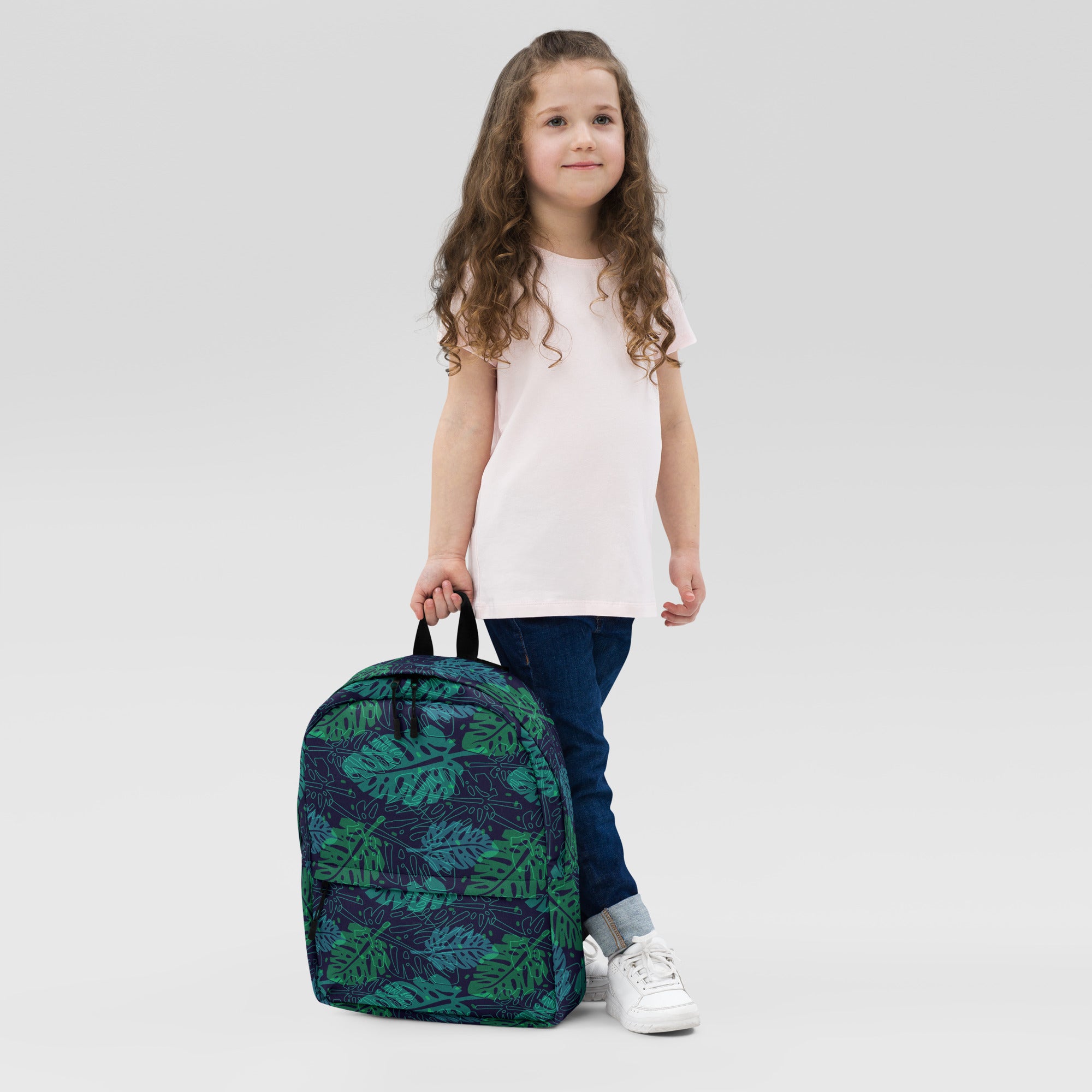 Tropical Green Summer Palm Leaf Backpack