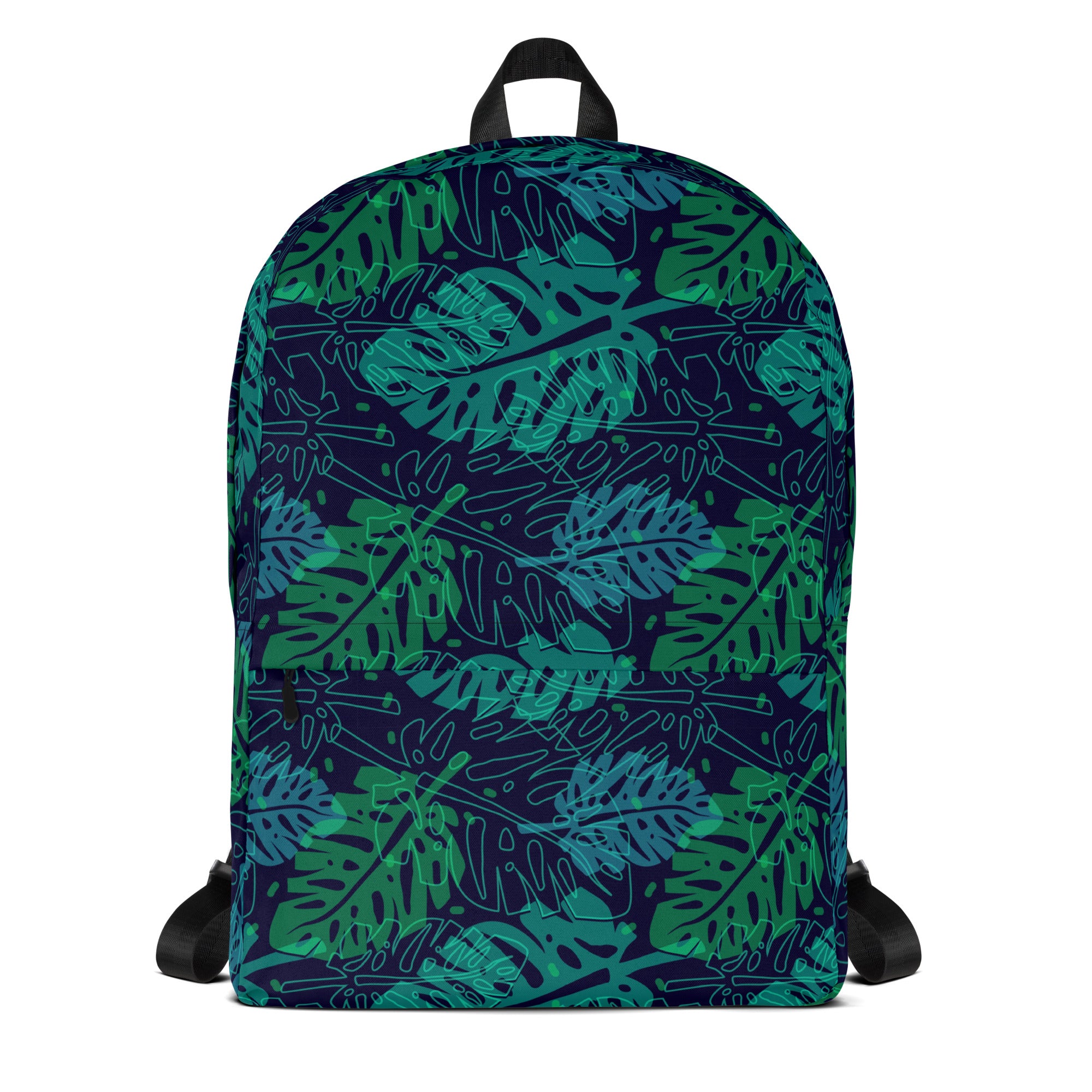Tropical Green Summer Palm Leaf Backpack
