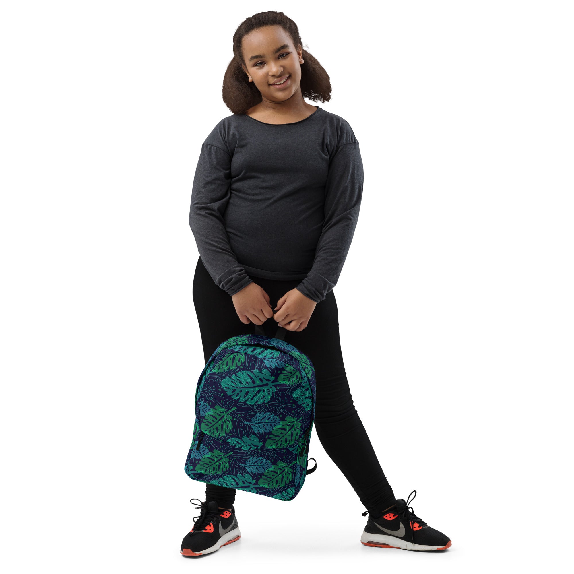 Tropical Green Summer Palm Leaf Backpack