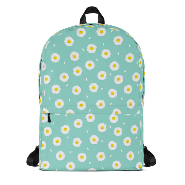 daisy floral print leather backpack White Flower Pattern Pastel Blue Summer fhf-foundations Size:702 30lb Camo Patch — A The 21 Best Teacher