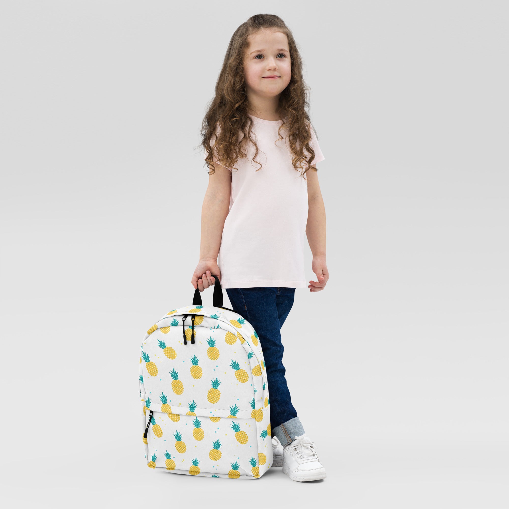 Tropical Fruit Pineapple Print Summer Backpack for School