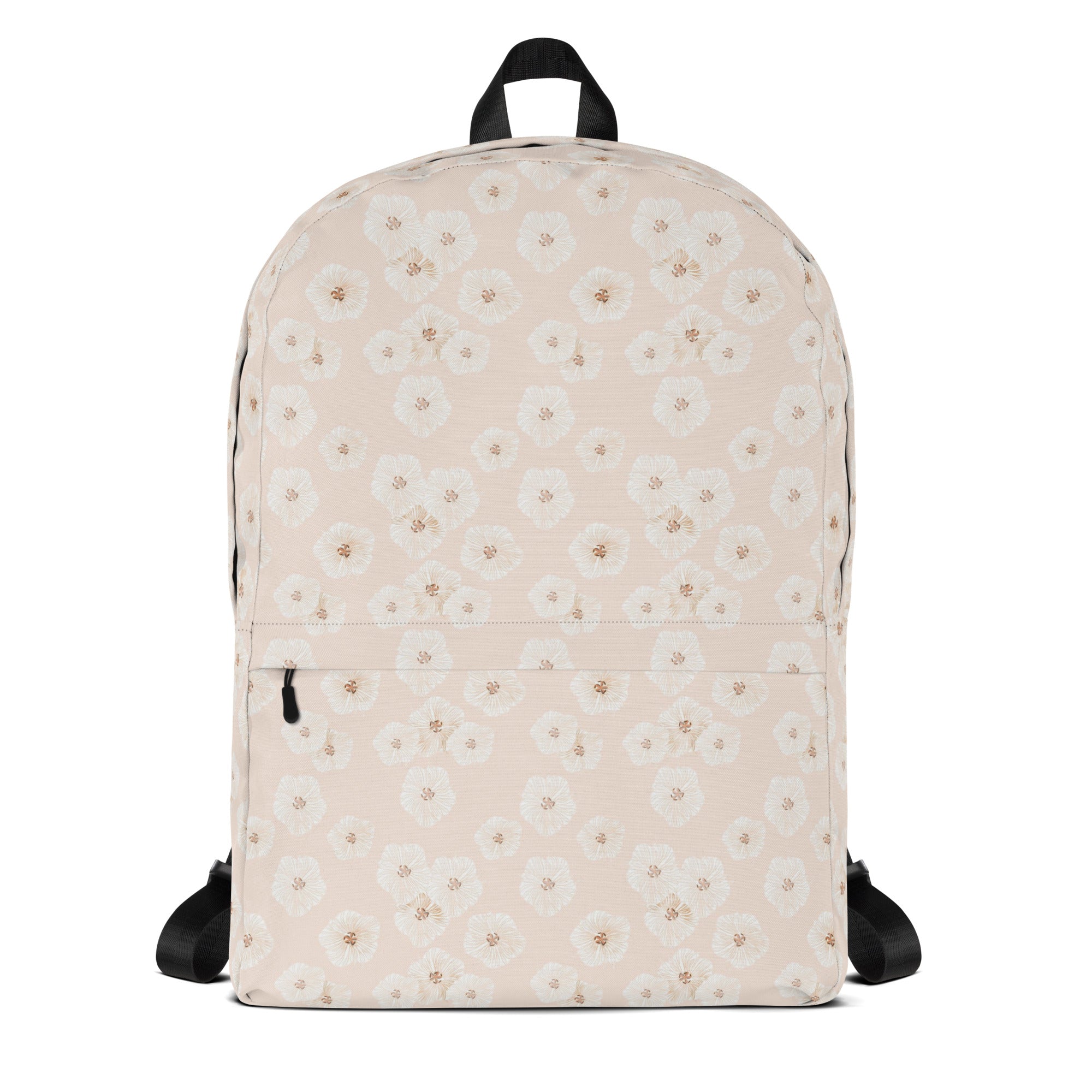 Aesthetic Pink Botanical Daisy Backpack for Summer