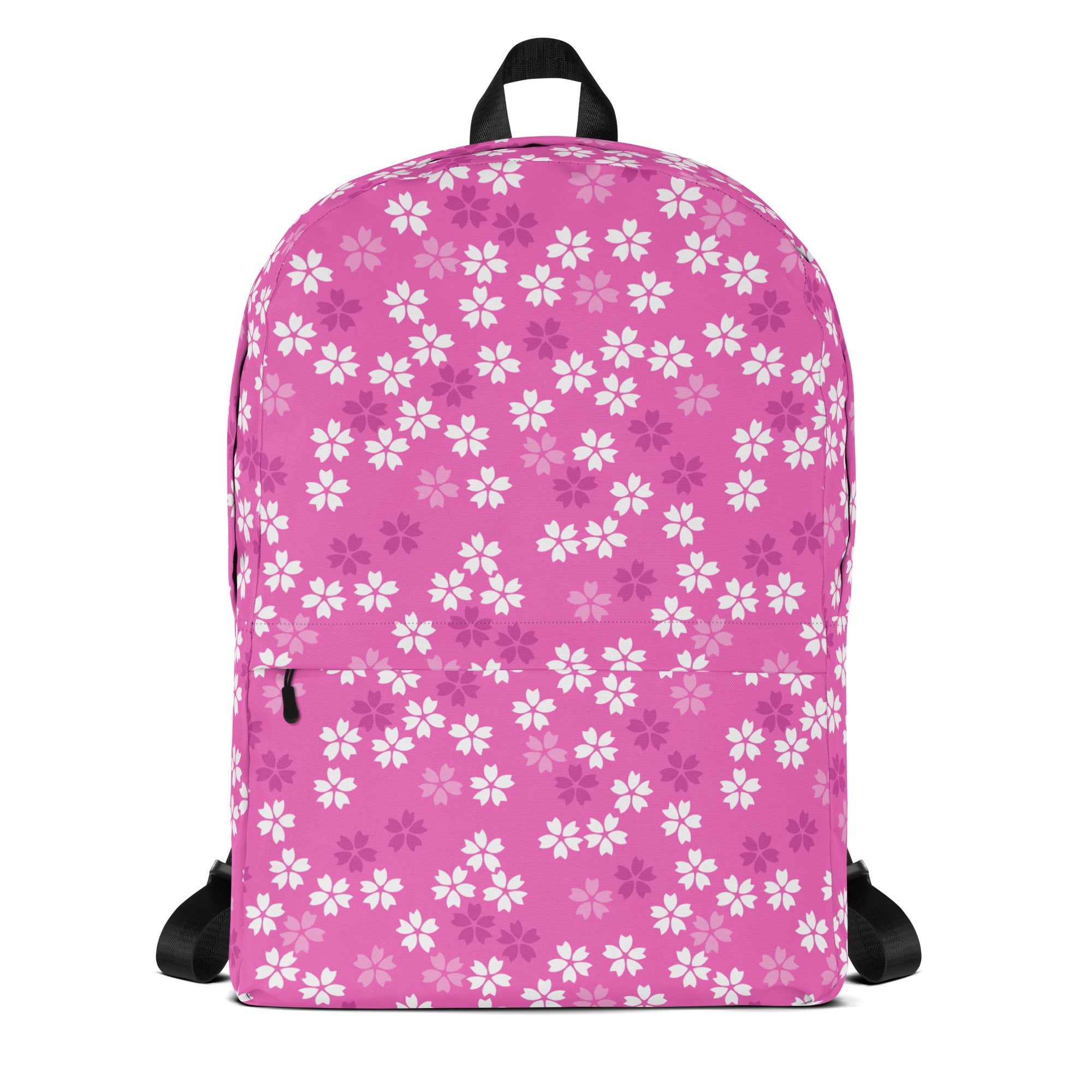 Preppy Pink Floral Blossom Seamless Pattern Backpack